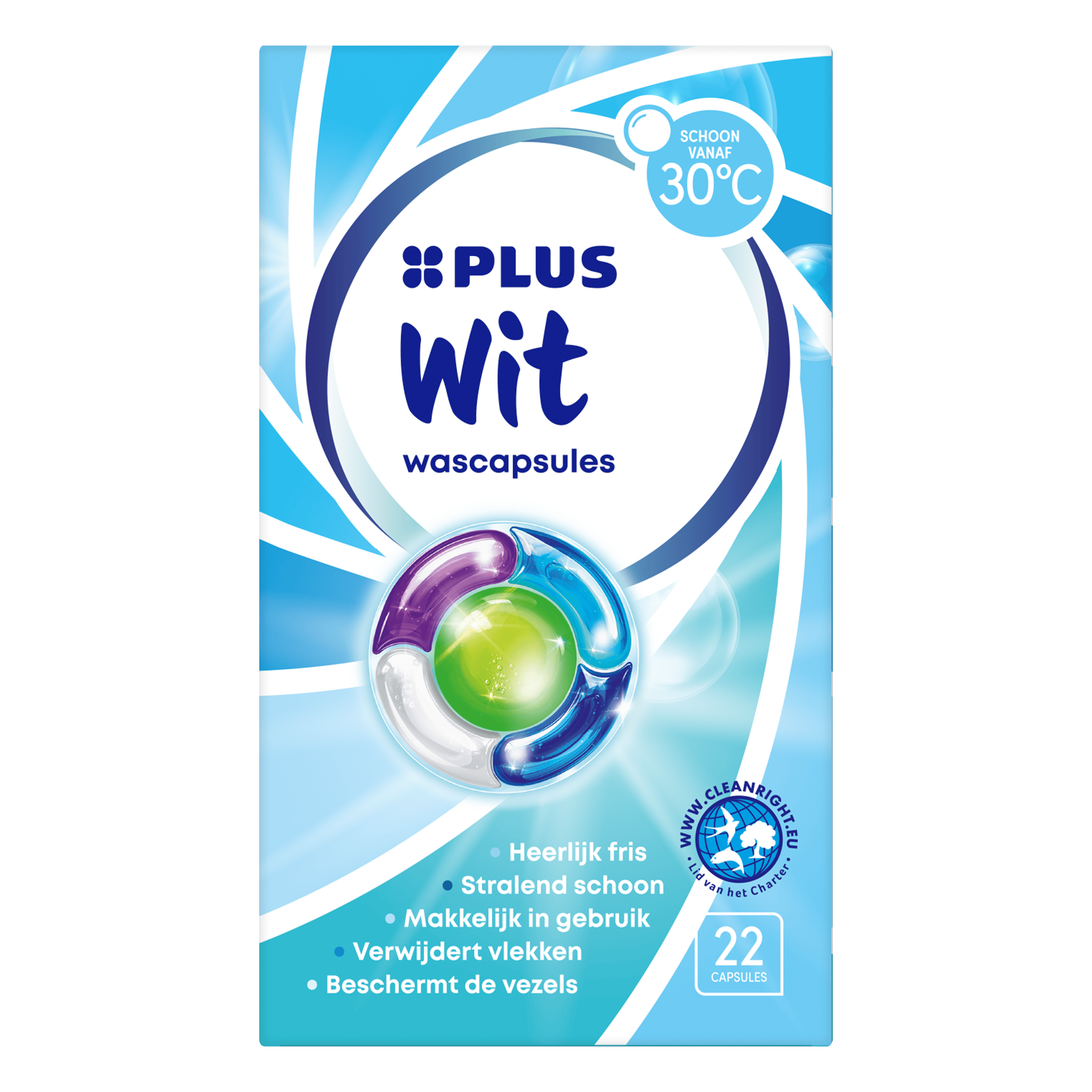 PLUS Wascapsules wit 22st Doos 22 st