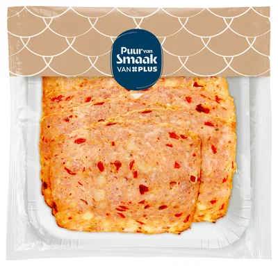 PLUS Puur van smaak PVS Mediterraans Gehaktbrood 100 gram