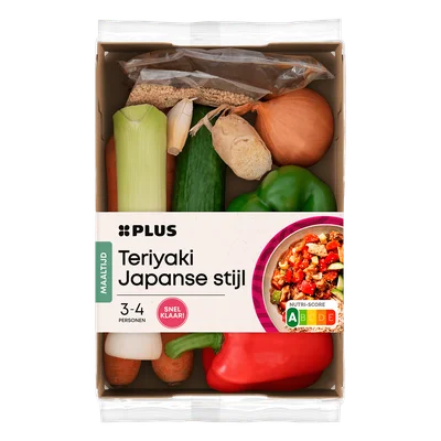 PLUS Verspakket Teriyaki Japanse stijl Tray 1 st