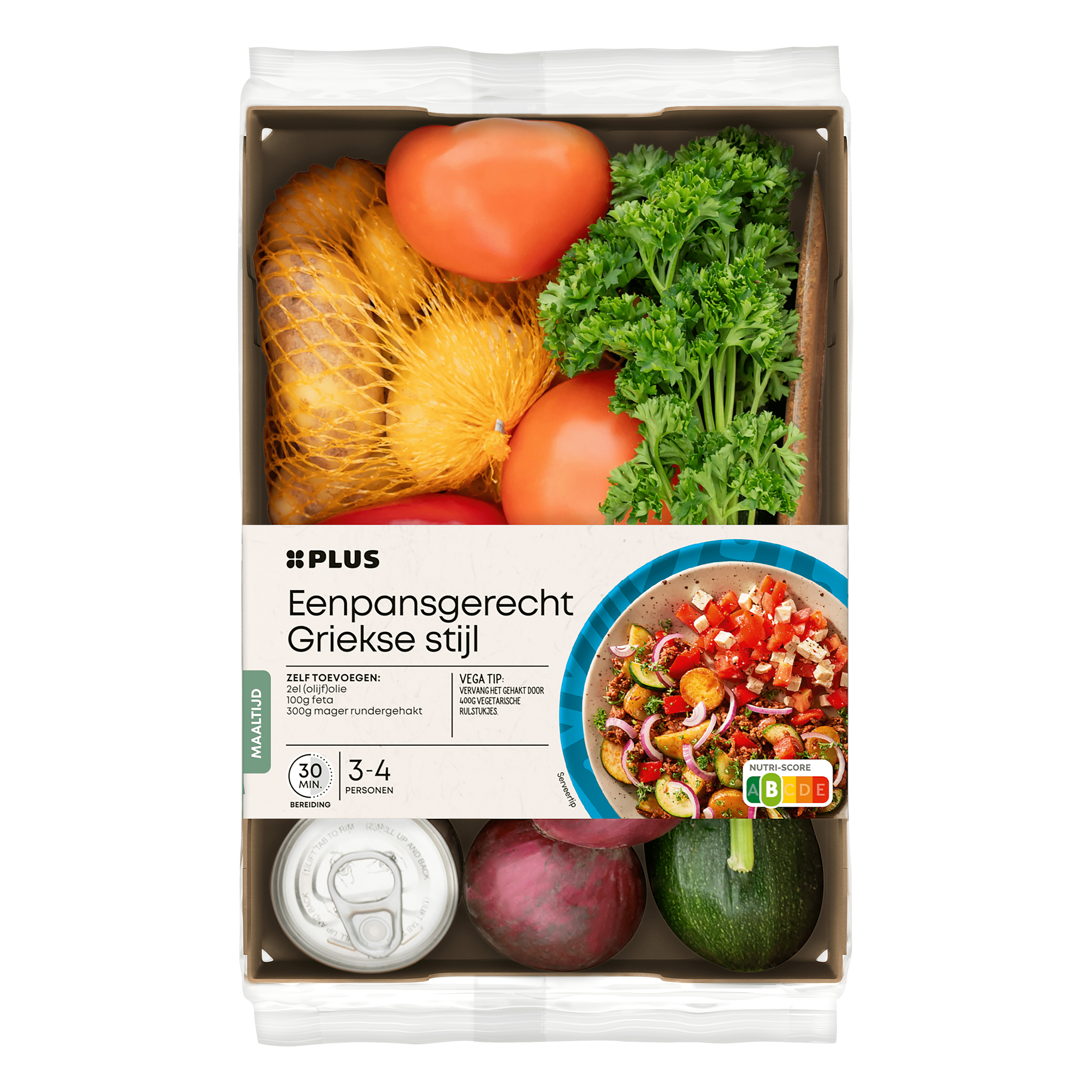 PLUS Verspakket Eenpansgerecht Grieks Tray 1 st