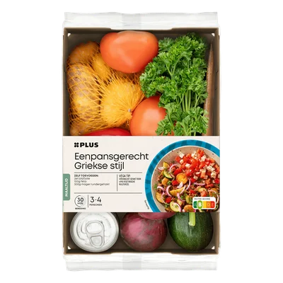 PLUS Verspakket Eenpansgerecht Grieks Tray 1 st