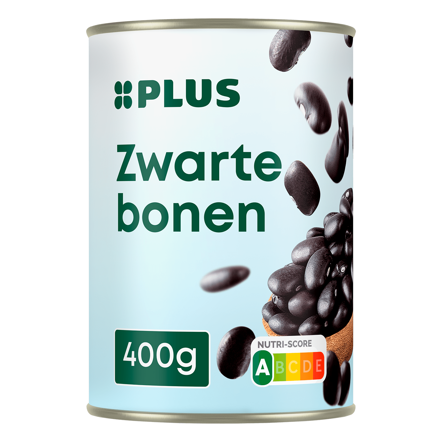 PLUS Zwarte bonen 0% zout toegevoegd Blik 400 g