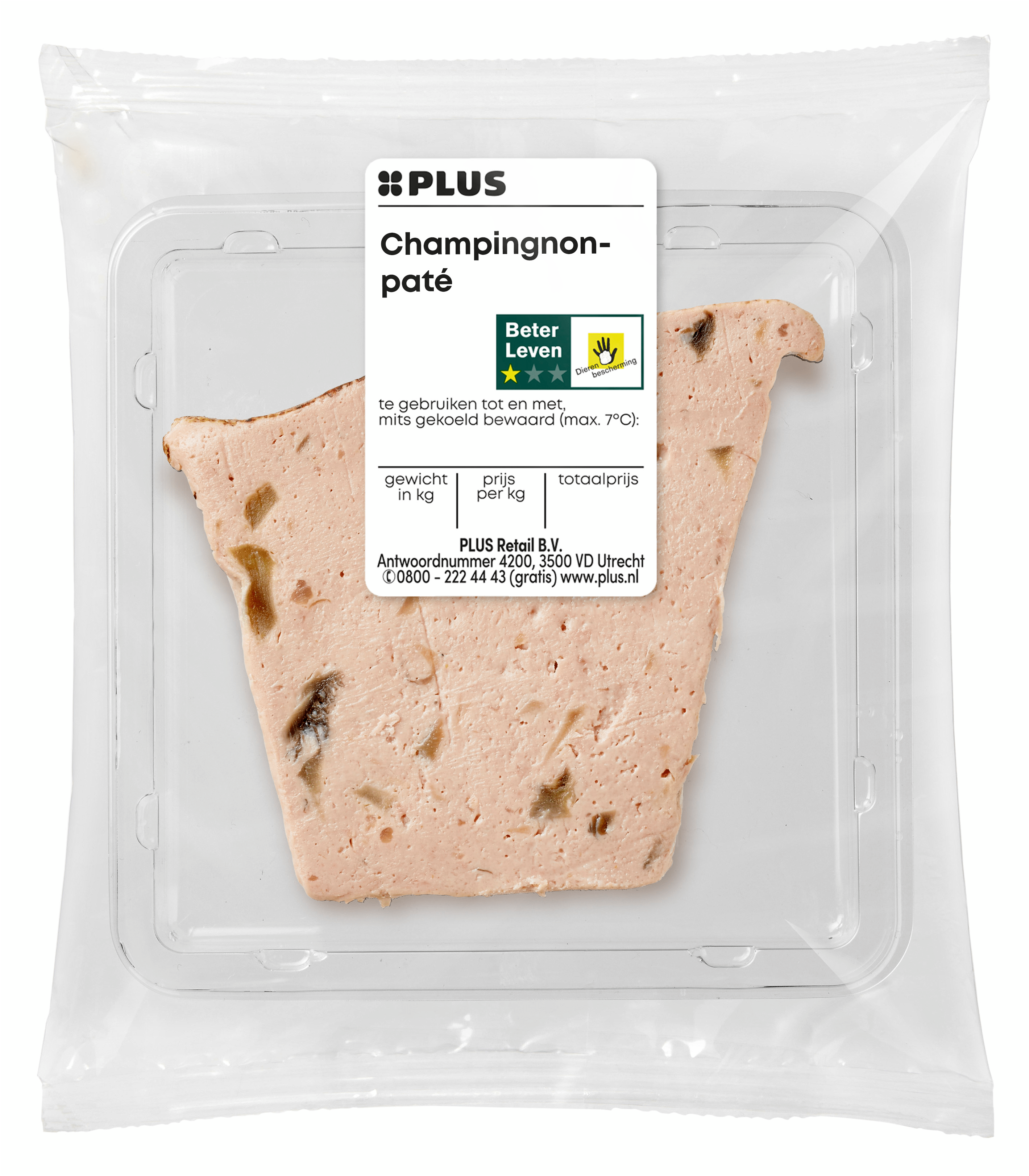 PLUS Champignonpaté Tray 75 g