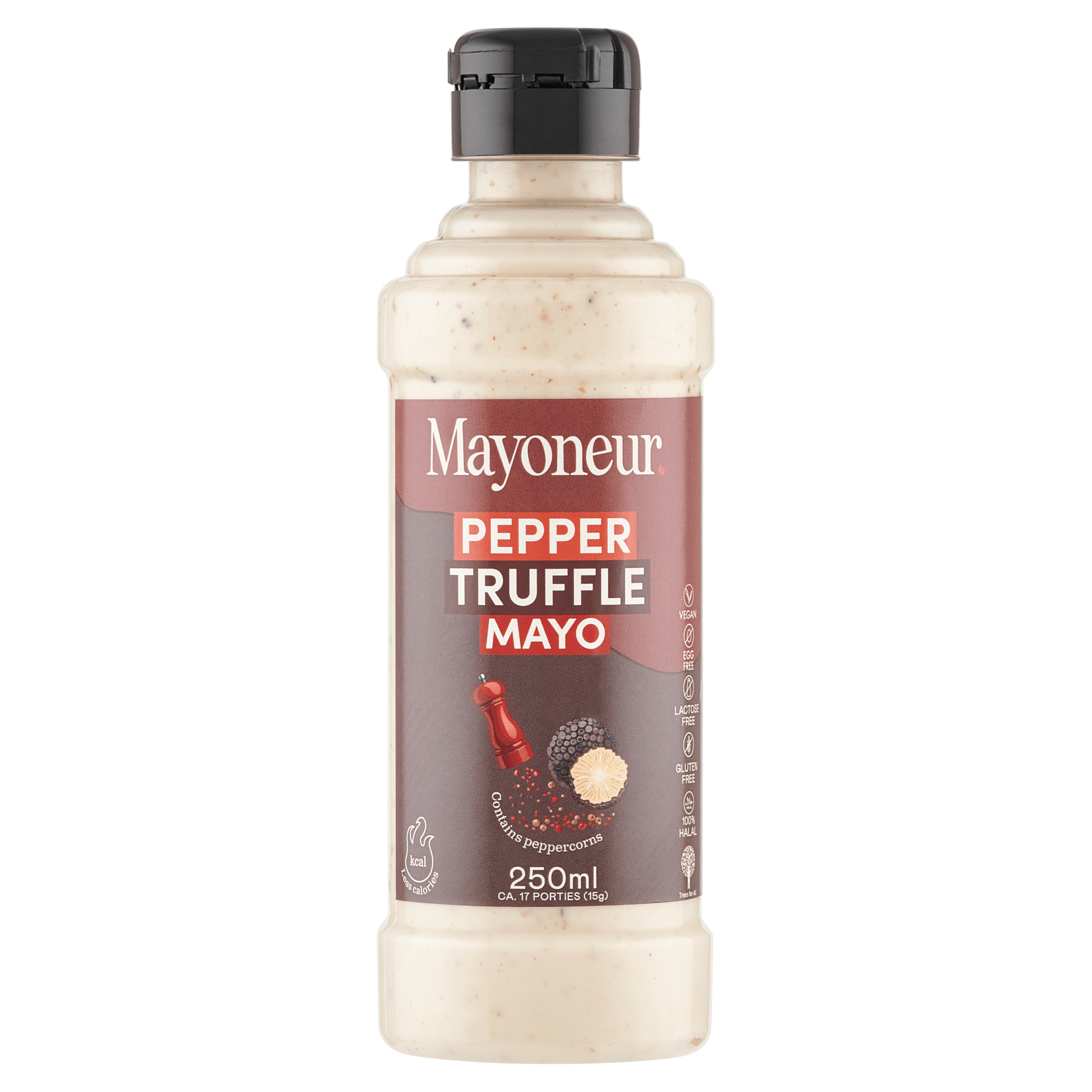 Mayoneur Pepper truffle mayo Fles 250 g