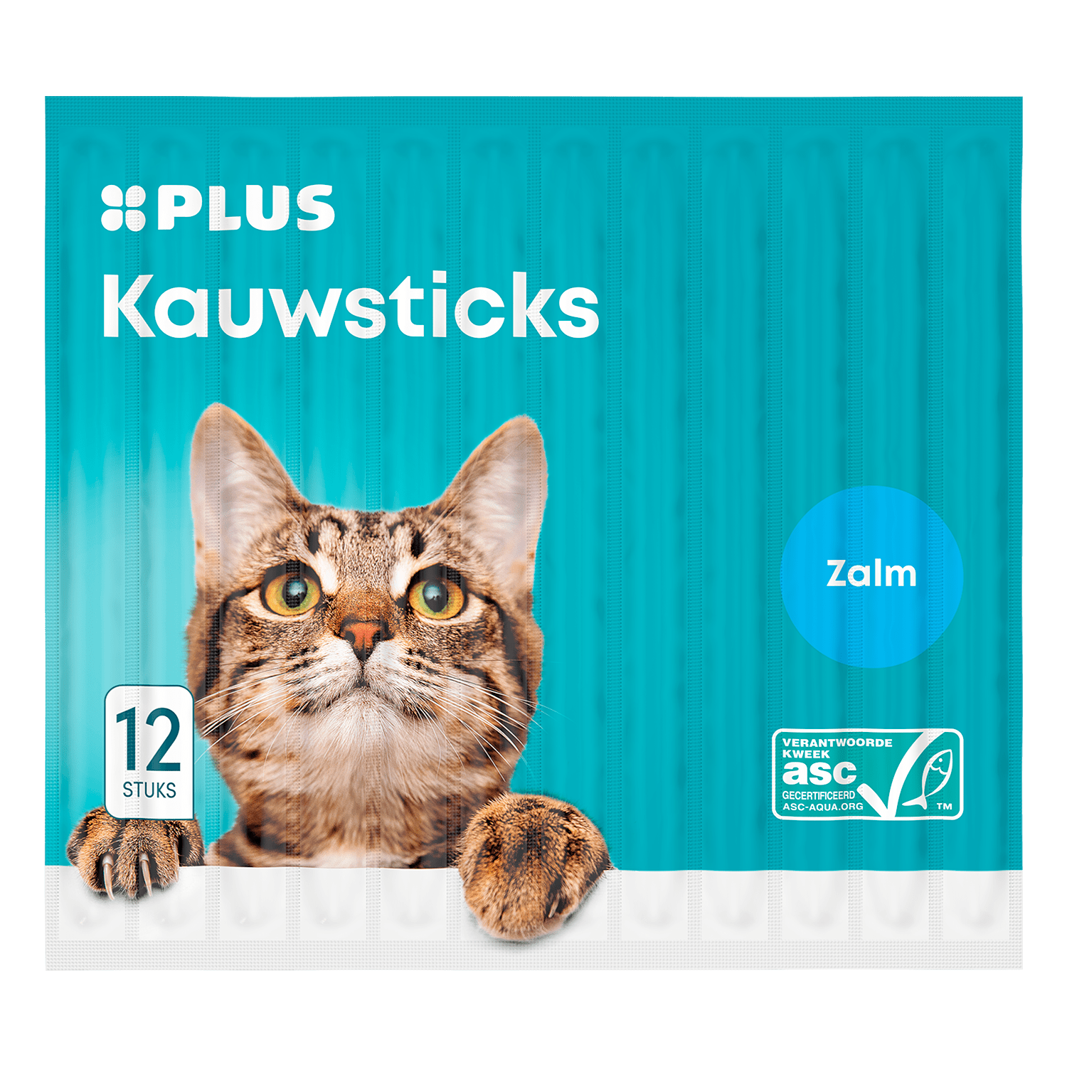 PLUS katten kauwsticks zalm Zakje 60 g