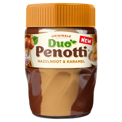 Duo penotti Hazelnoot &amp; Karamel Pot 350 g