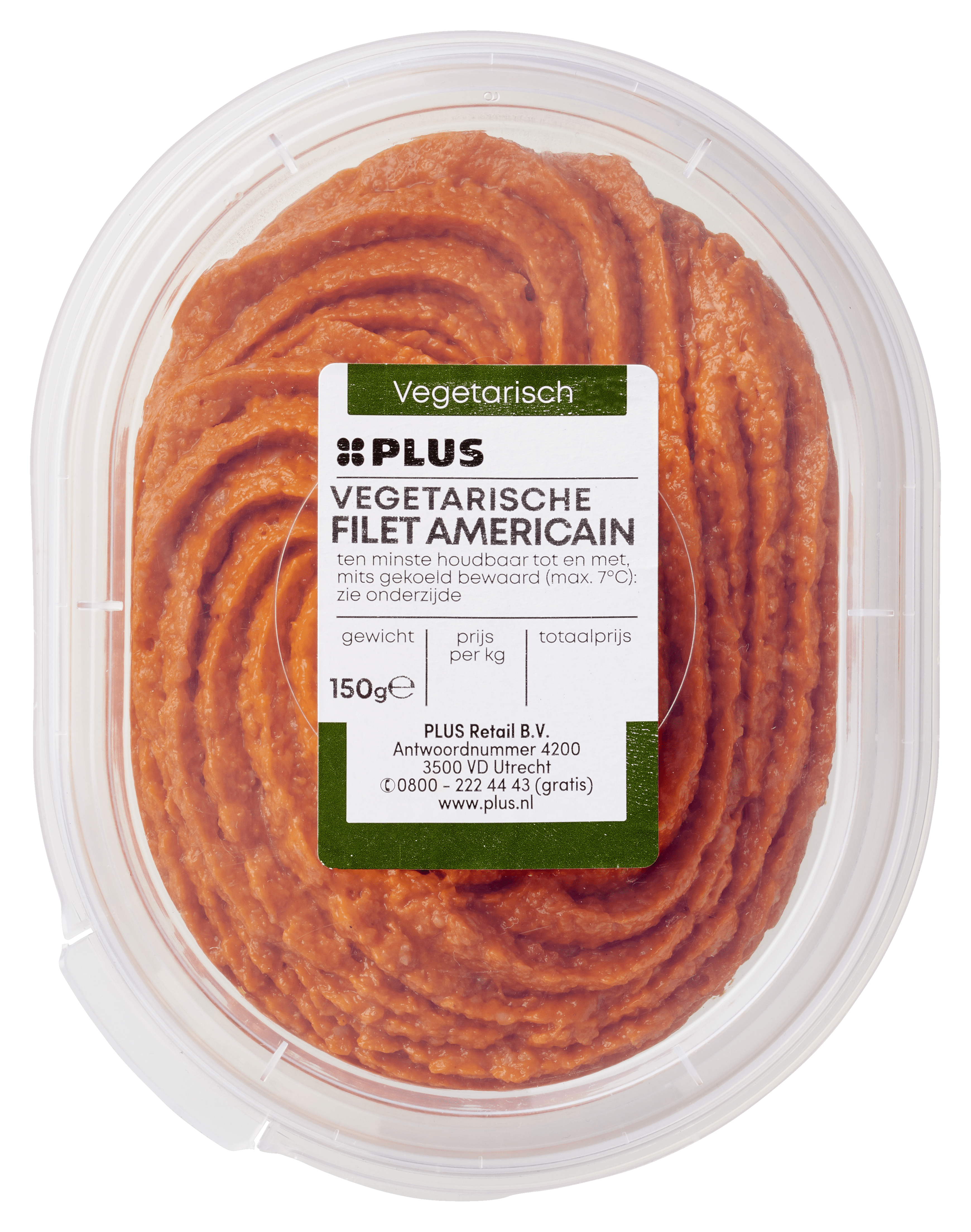 PLUS Vegetarische filet americain Tray 150 g