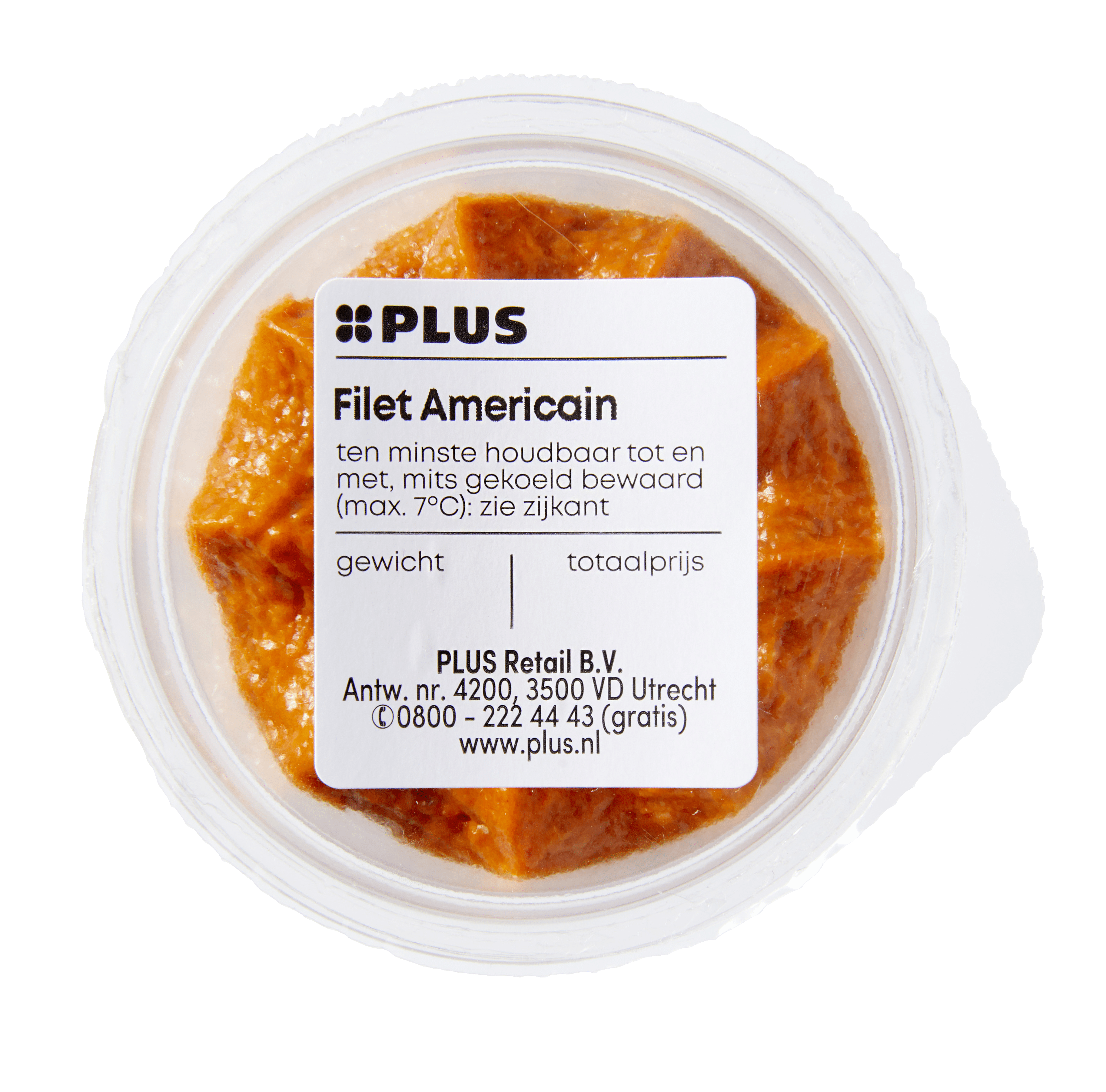 PLUS Filet americain cup Bakje 70 g