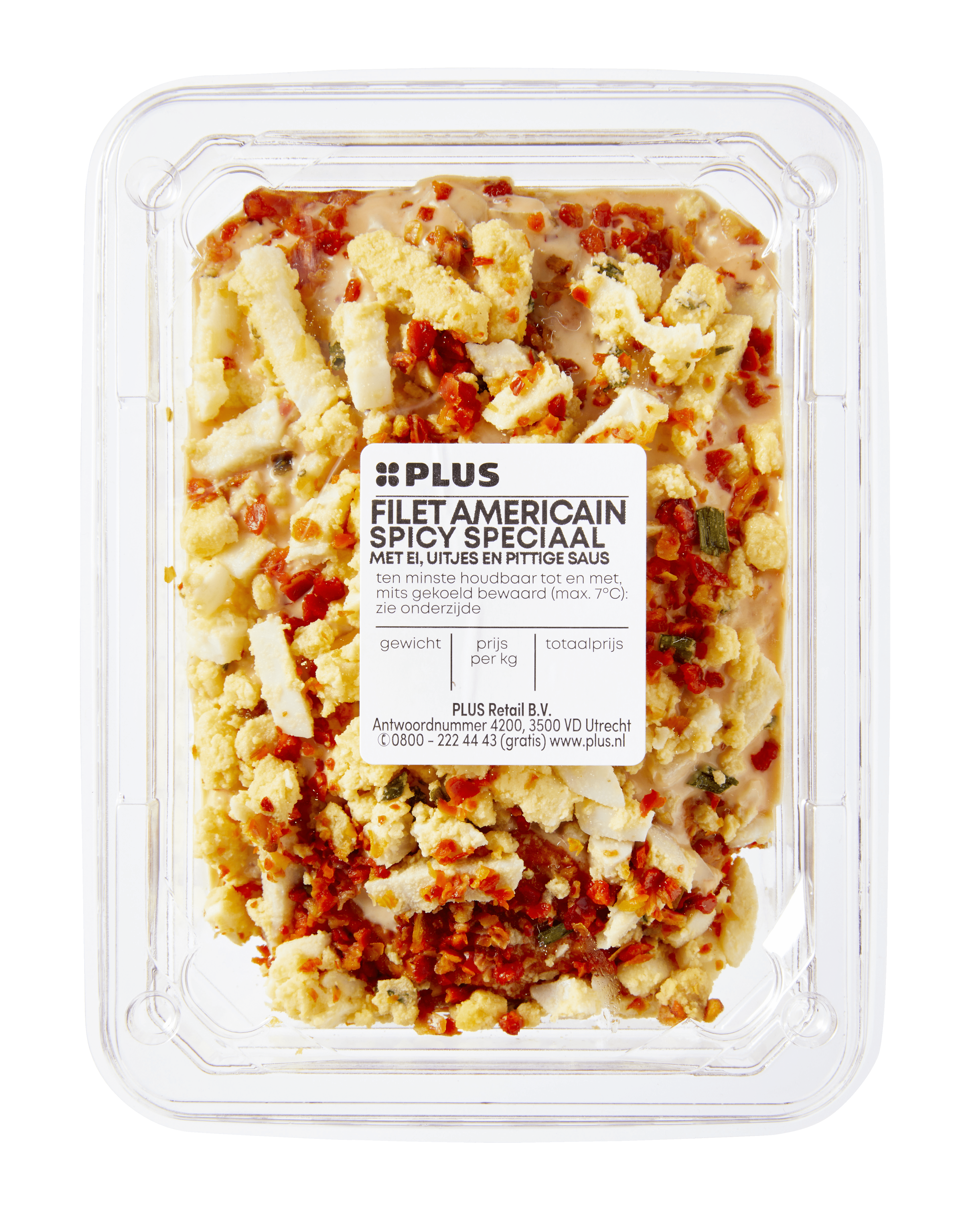 PLUS Filet americain spicy speciaal Tray 175 g