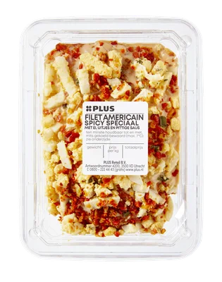 PLUS Filet americain spicy speciaal Tray 175 g