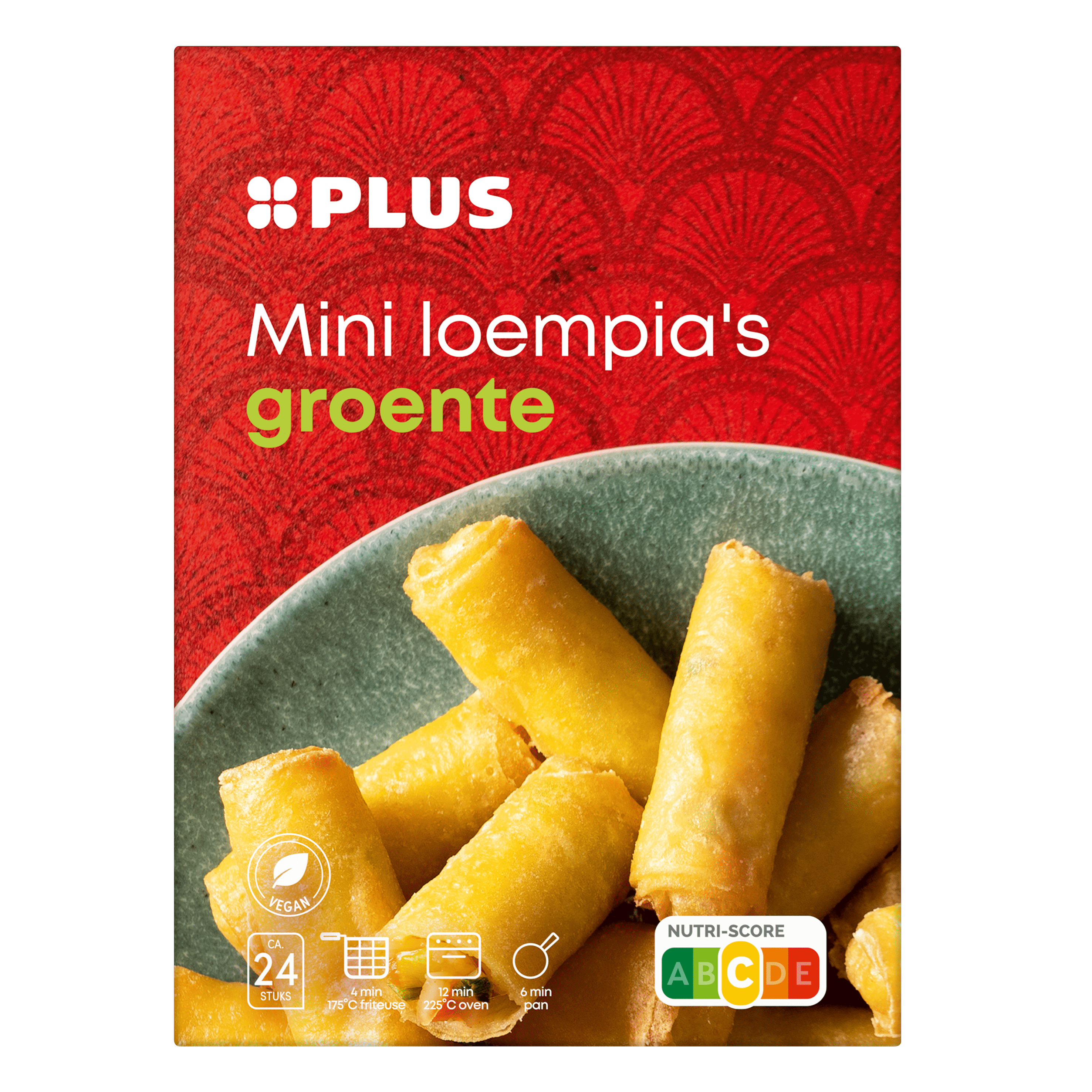 PLUS Mini loempia's groente 24ST Doos 480 g