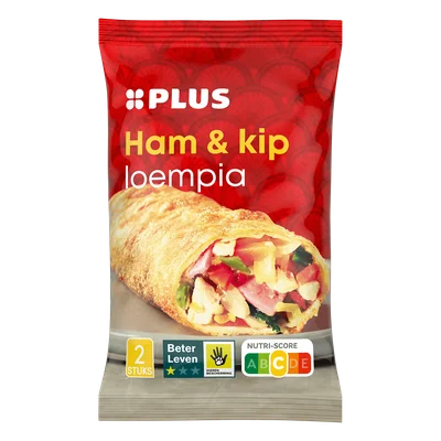 PLUS Loempia's groente 2ST Wikkel 350 g