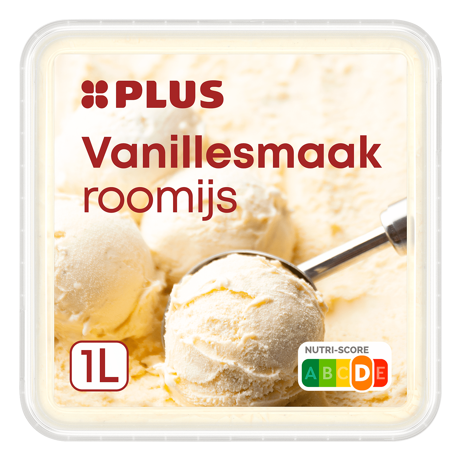 PLUS Roomijs vanille Kuipje 1000 ml