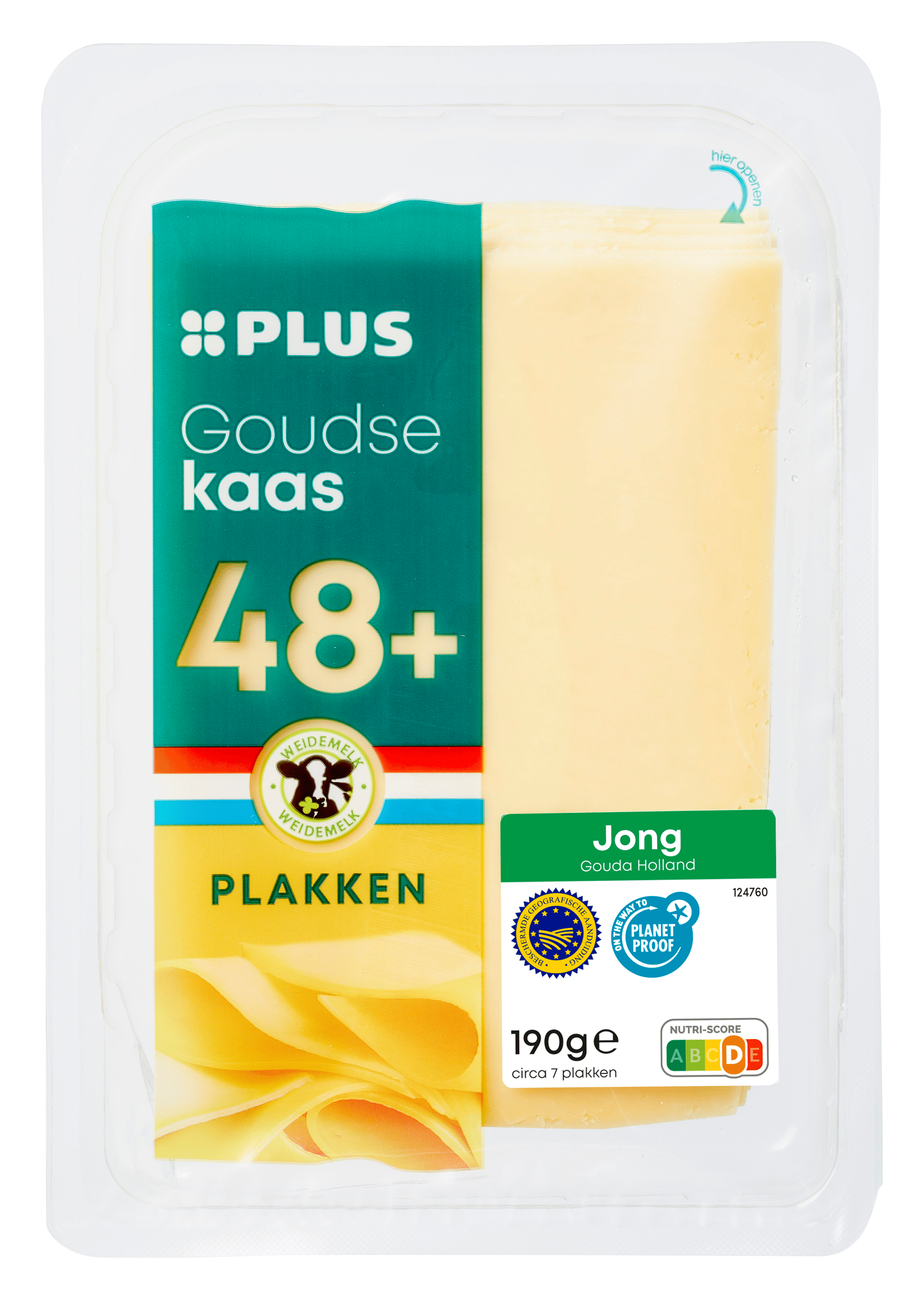 PLUS Goudse jong 48+ plakken Tray 190 g