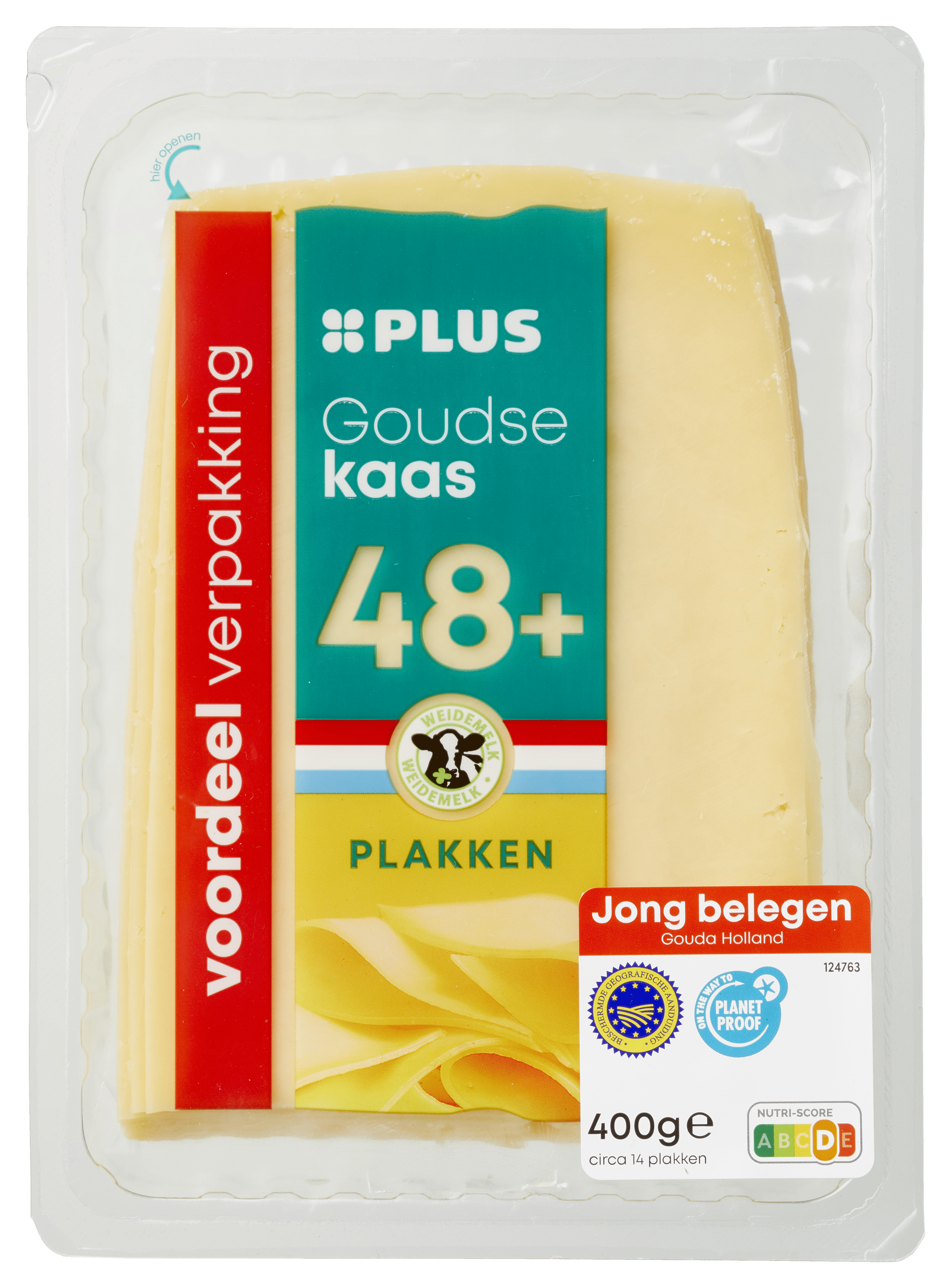 PLUS Goudse jong 48+ plakken Tray 400 g