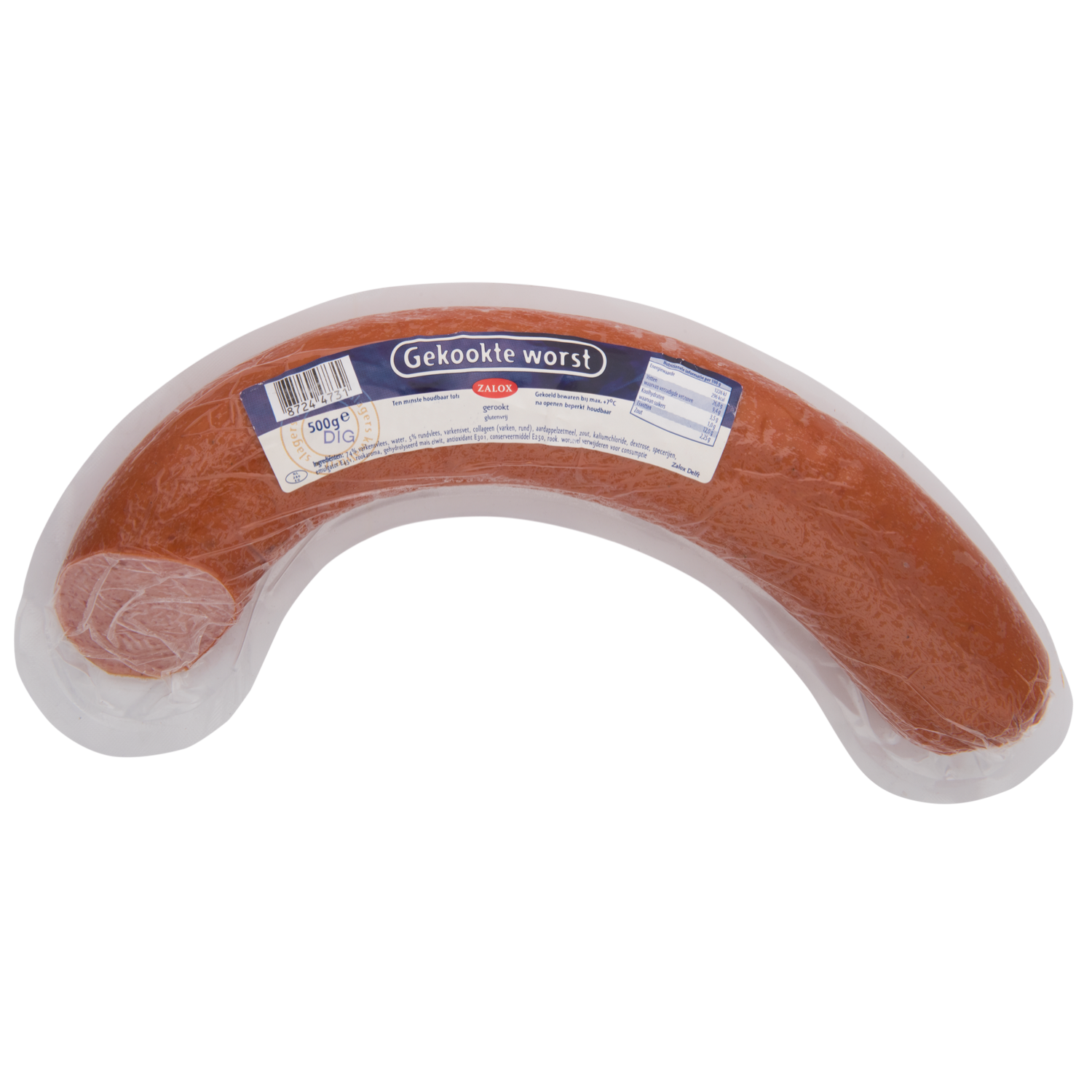 Zalox Gekookte worst Stuk 500 g