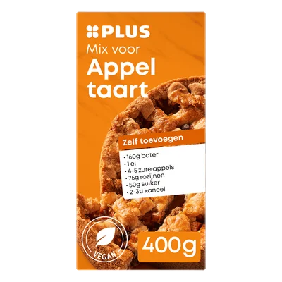 PLUS mix voor appeltaart Doos 400 g