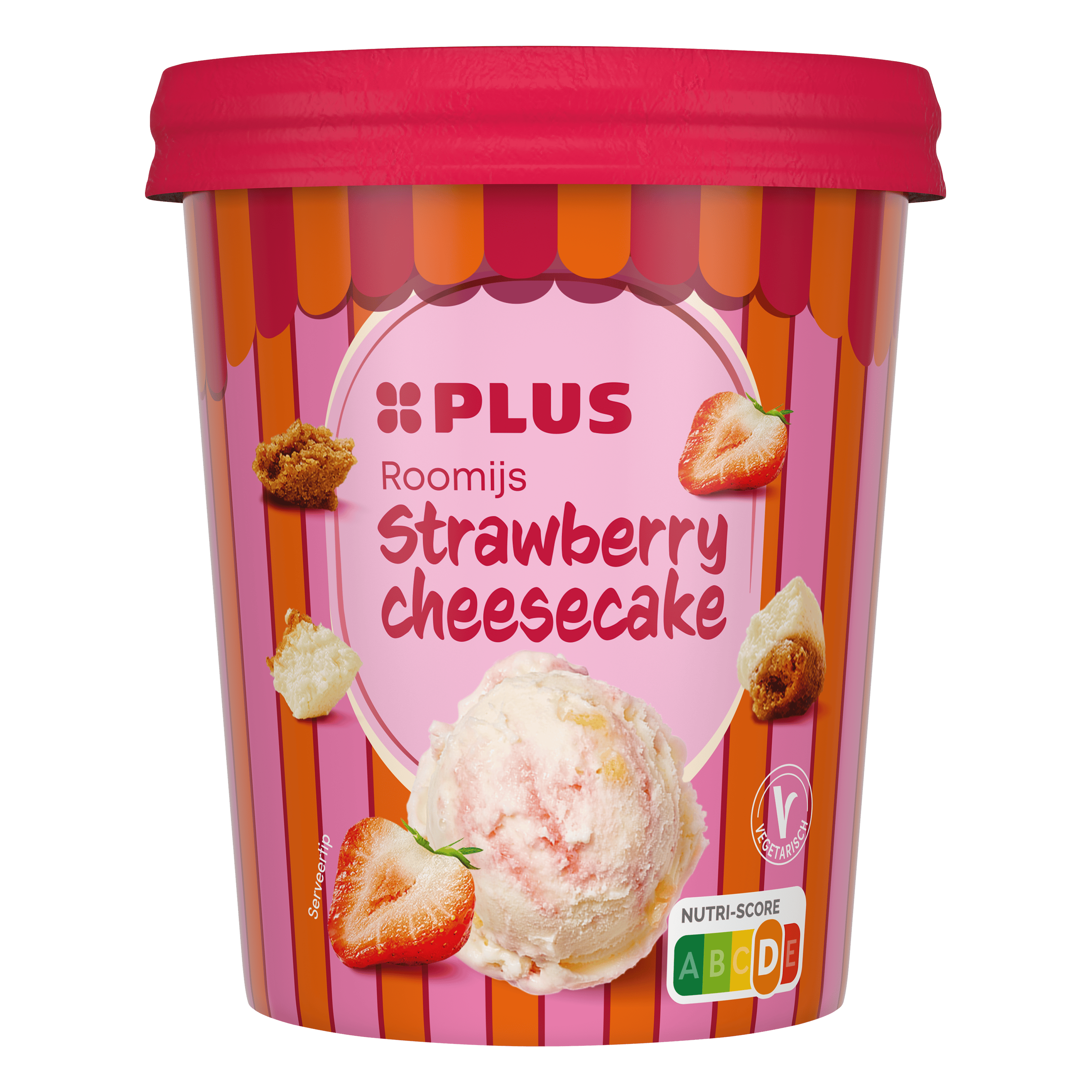 PLUS Strawberry Cheesecake Pot 500 ml