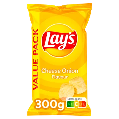 Lays Chips Cheese Onion Zak 300 g