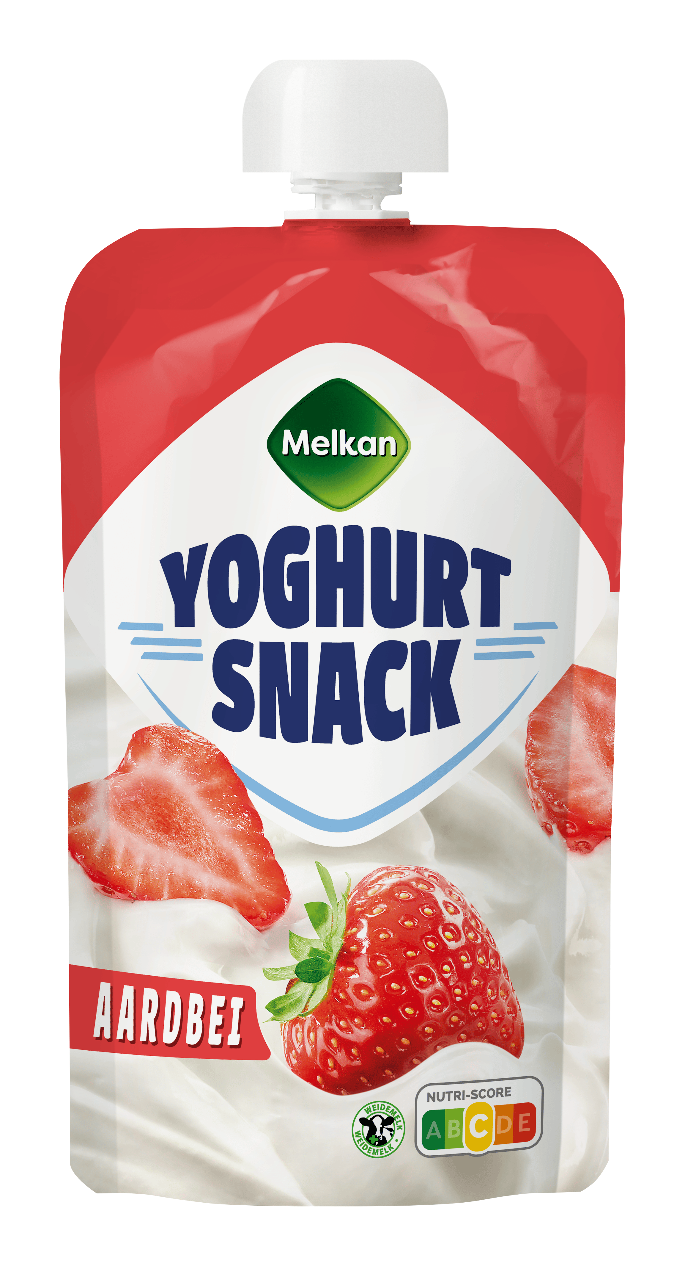 Melkan Yoghurt snack aardbei Stazak 200 g