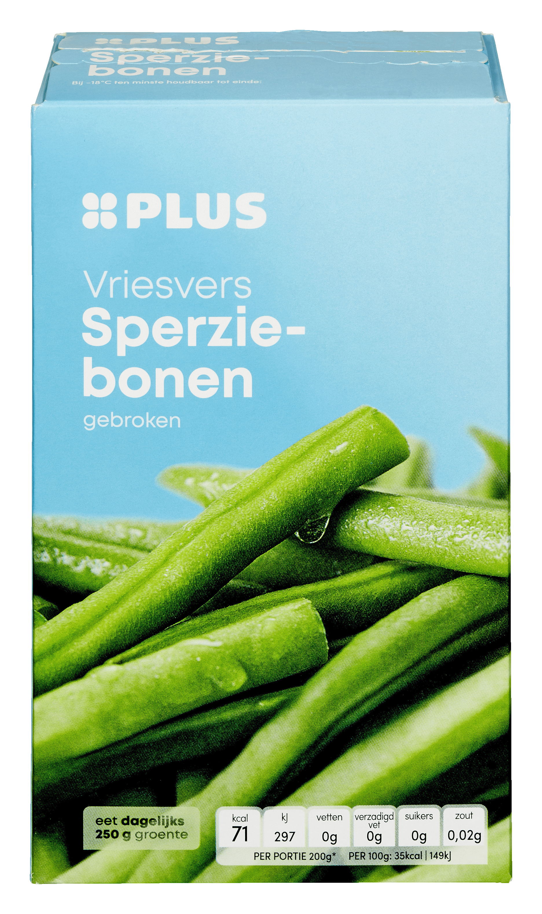 PLUS Sperziebonen gebroken Zakje 500 g