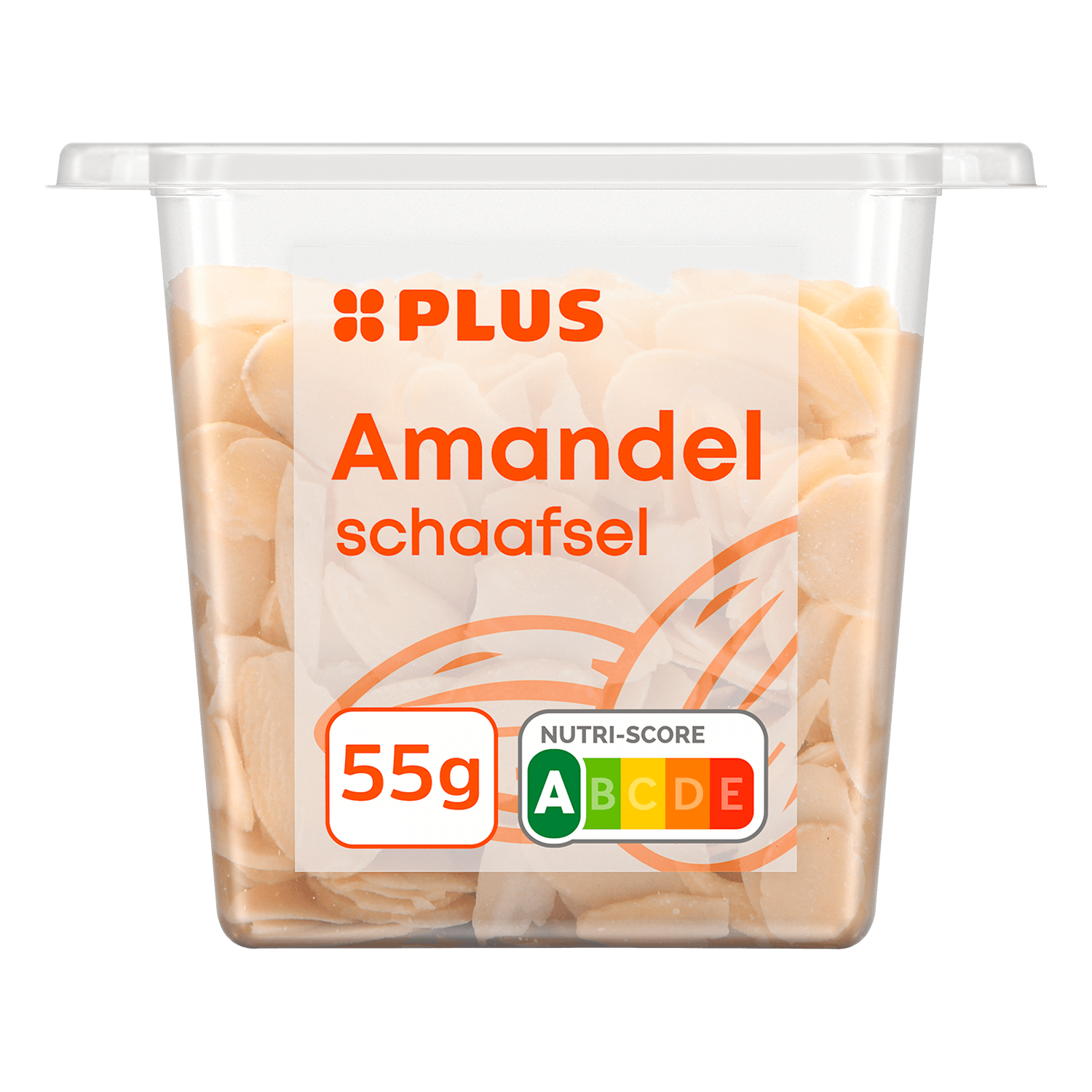 PLUS Amandelschaafsel Pot 55 g
