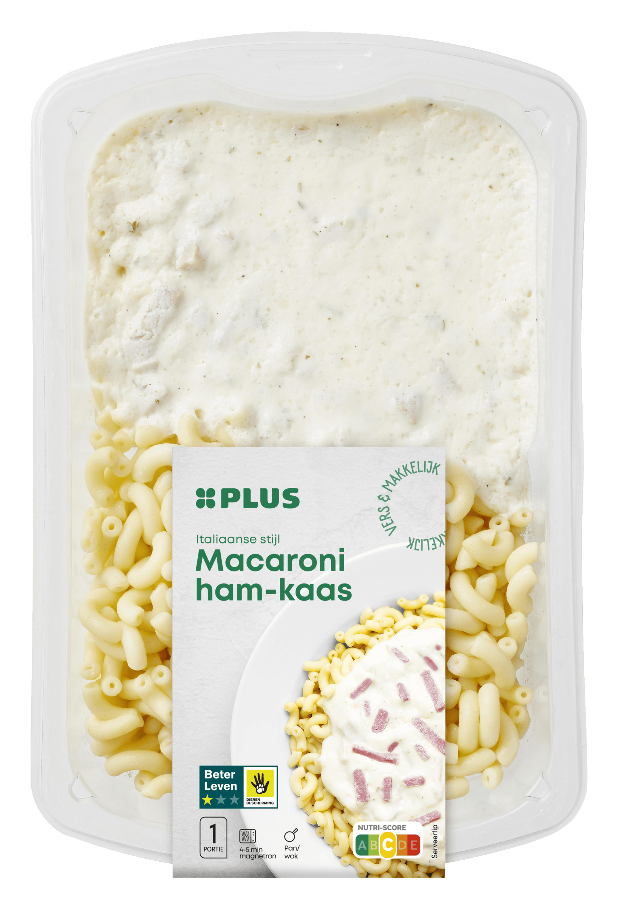 PLUS Macaroni-spaghetti groenten Zak 450 g