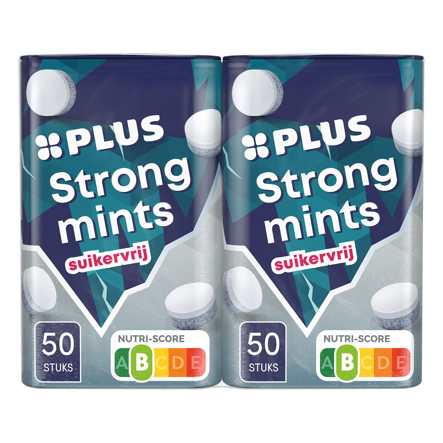 PLUS Strong mints Bakje 50 g