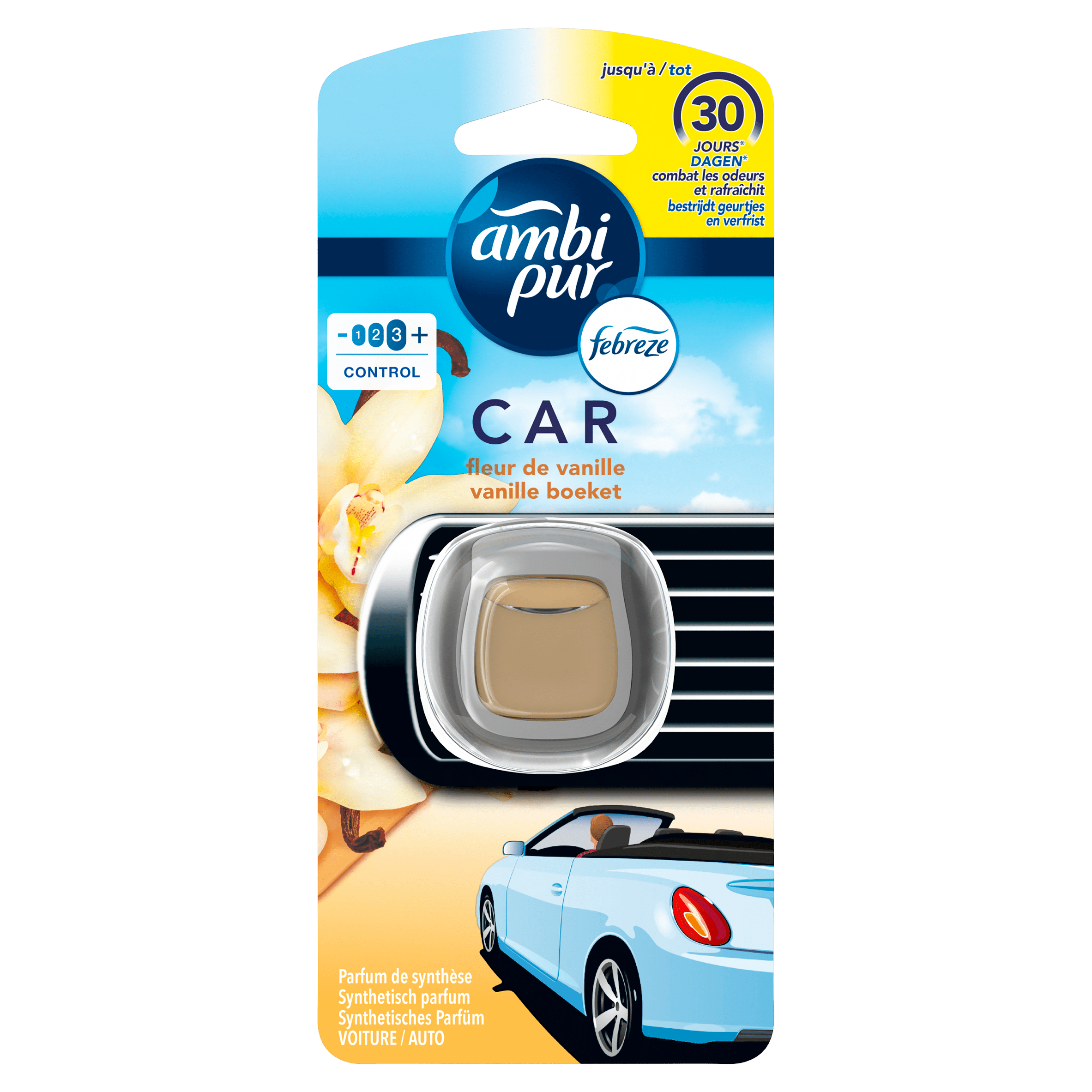 Ambipur Febreze car vanille boeket Blister 2 ml