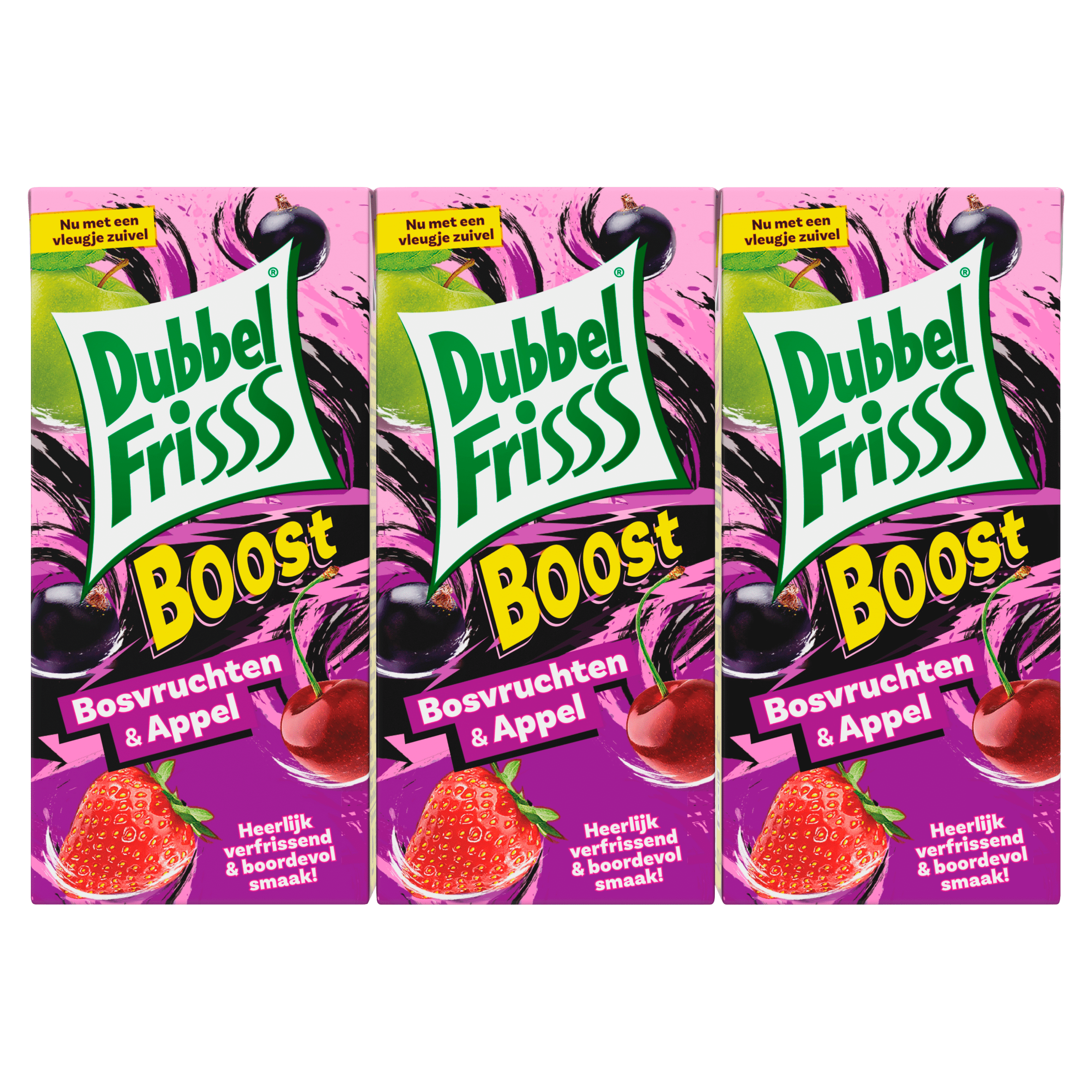 Dubbelfrisss Boost bosvruchten &amp; appel Set 1200 ml