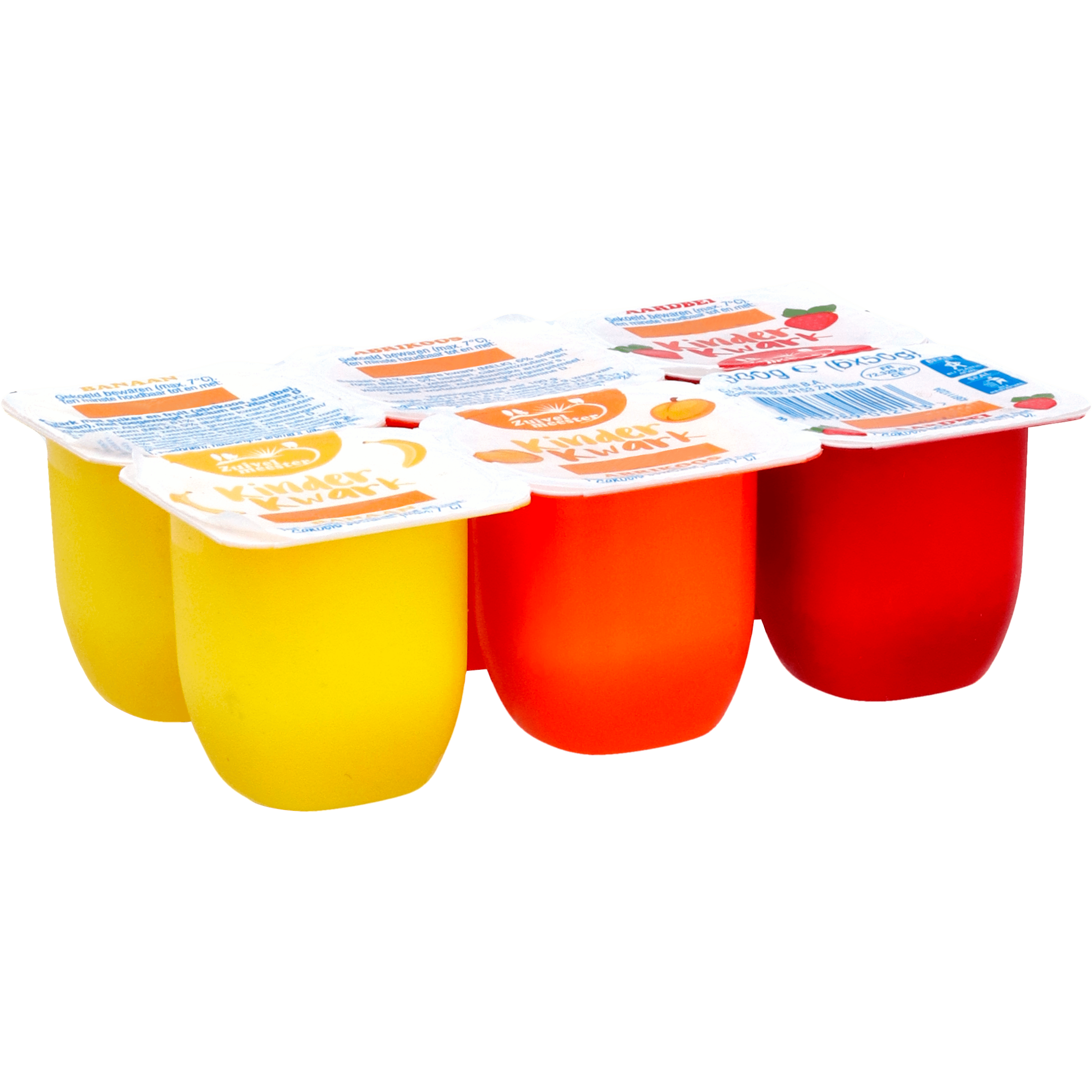 Zuivelmeester kinderkwark fruit 6x50g Set 300 g