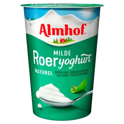 Almhof Roeryoghurt naturel Beker 500 g