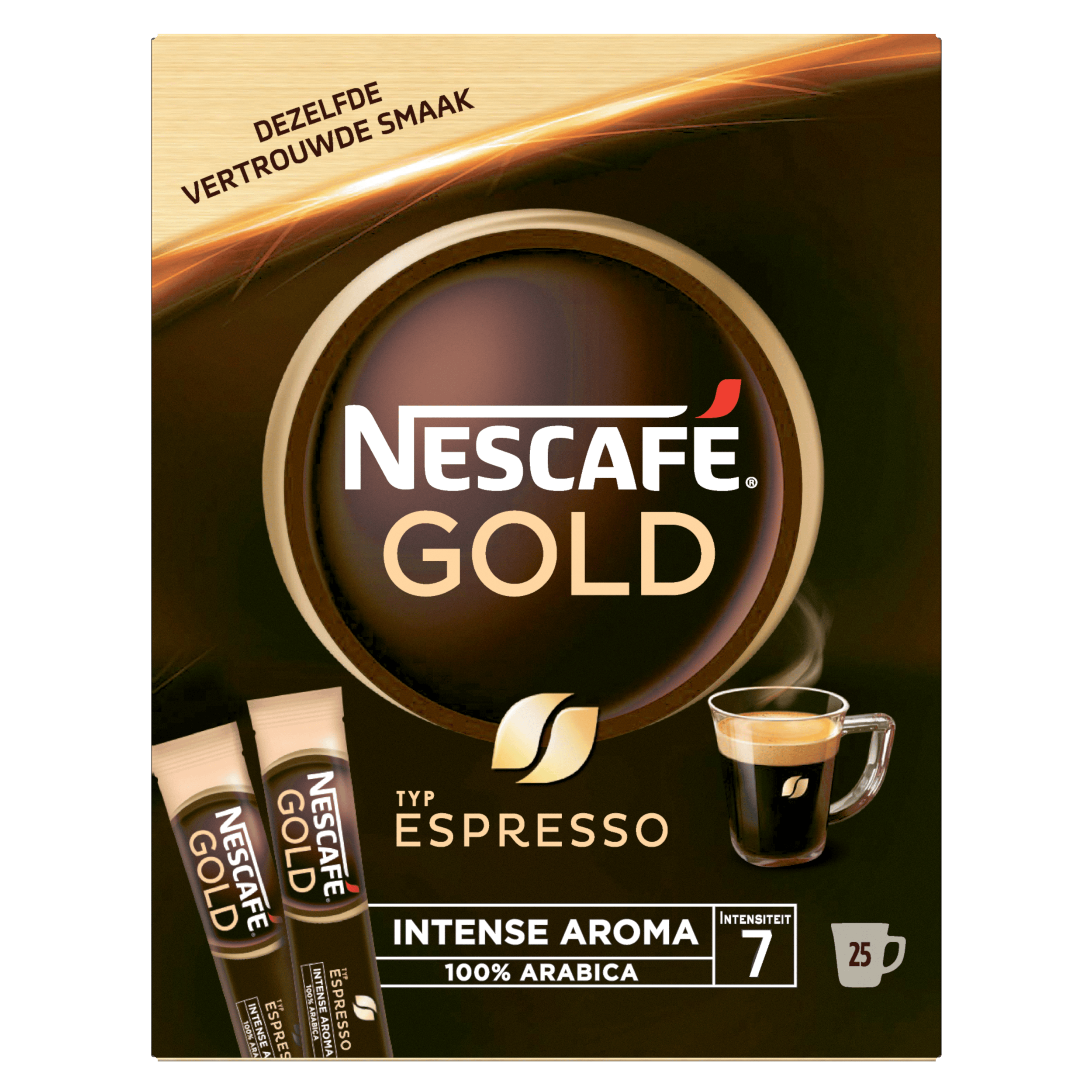 Nescafe Oploskoffie espresso - 25 zakjes Pak 25 st