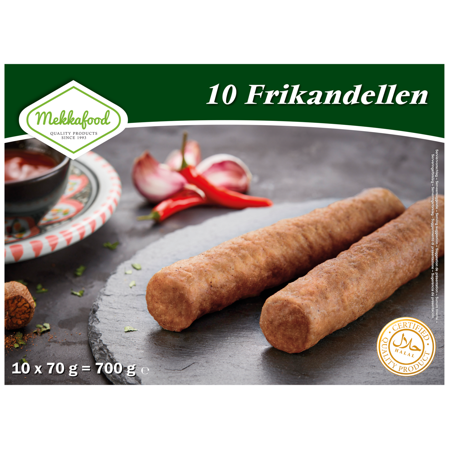 Mekkafood Frikandellen 10st Doos 700 g