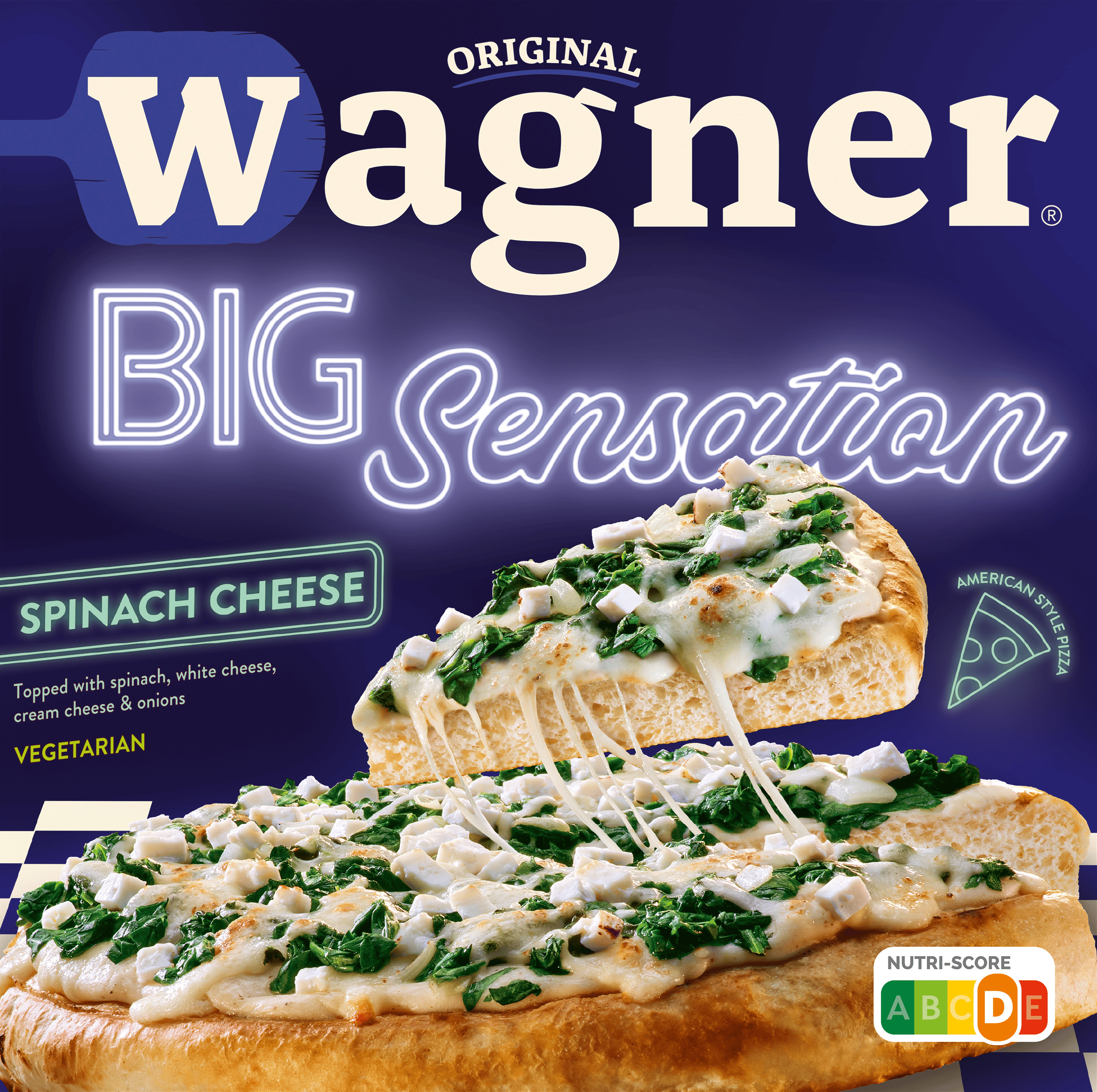 Wagner Big Sensation spinach-cheese Doos 435 g