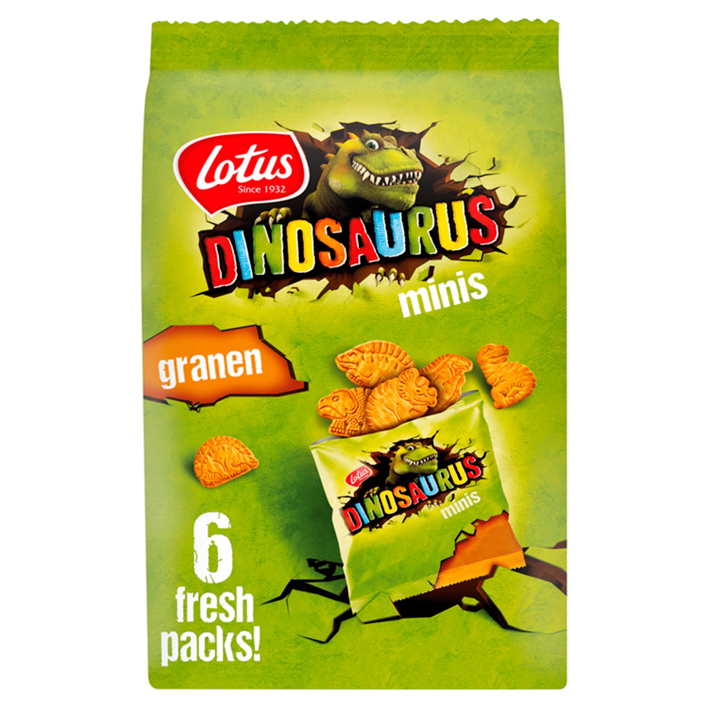 Lotus koekjes original mini dinosaurus Stazak 150 g