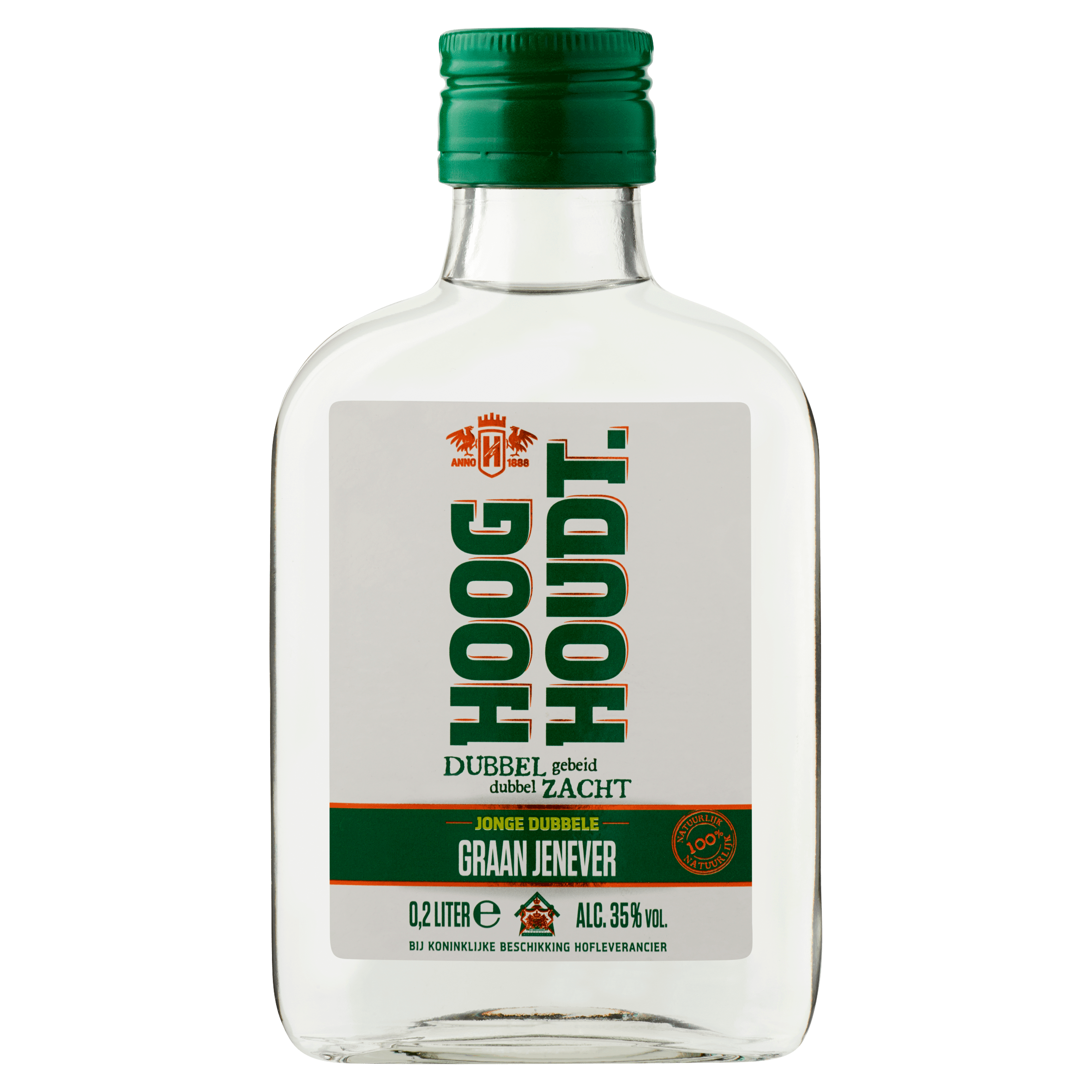 Hooghoudt Jonge Dubbele Graan Jenever Fles 200 ml