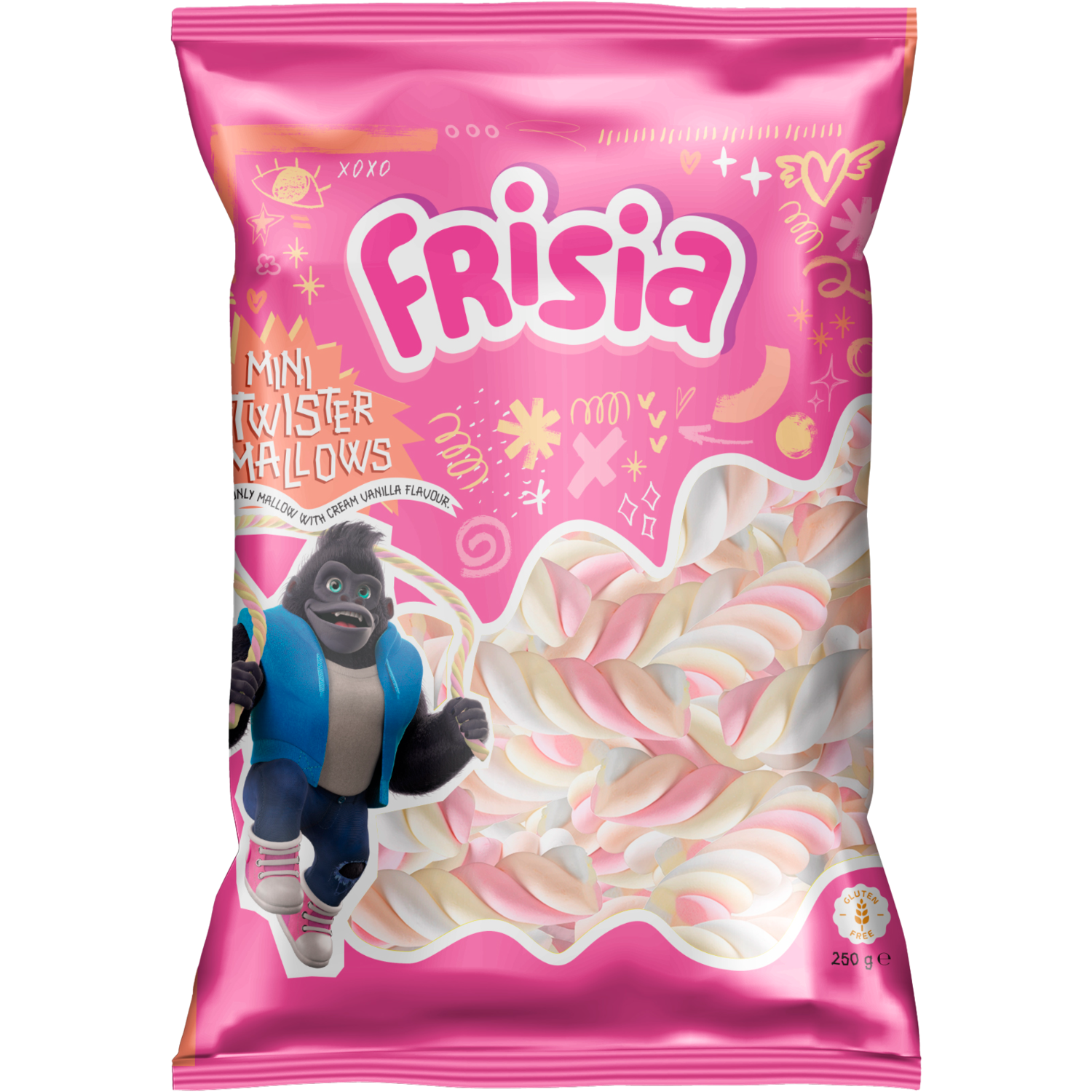Frisia Mini twister mallows Zak 250 g
