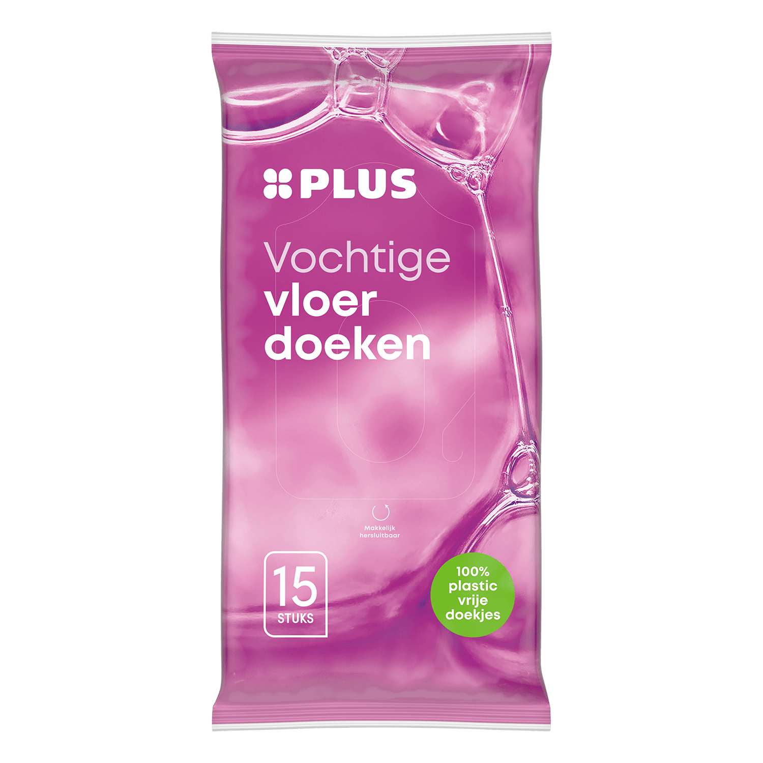 PLUS Vloerdoeken Plasticvrij Wikkel 15 st