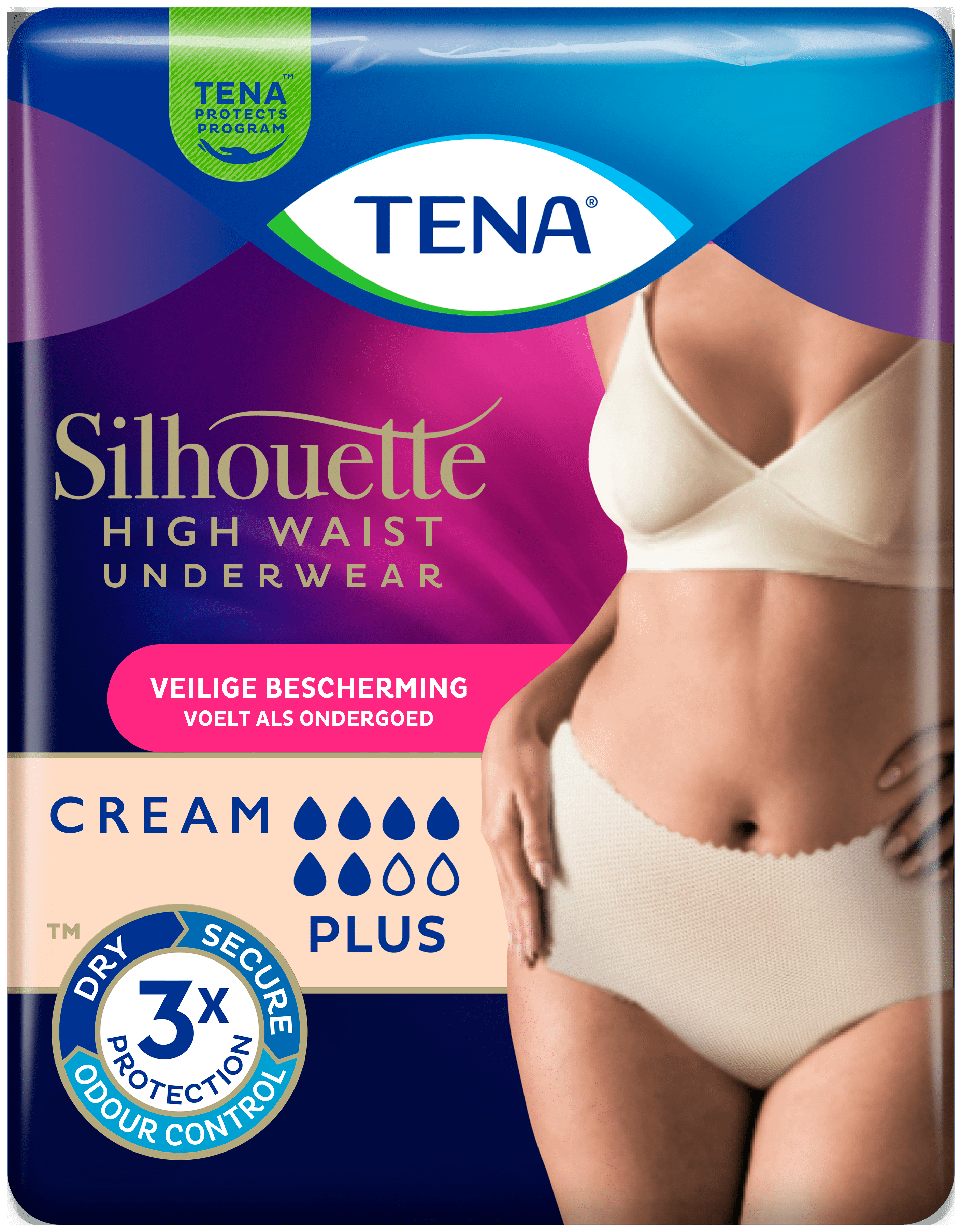 Tena Silhouette Incontinentie ondergoed L Zak 8 st