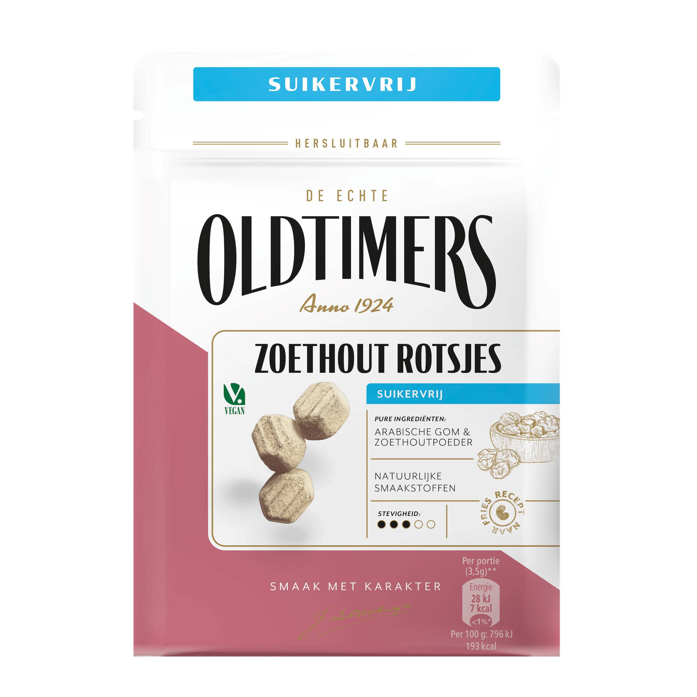 Oldtimers Zoute Puntjes Suikervrij Stazak 100 g