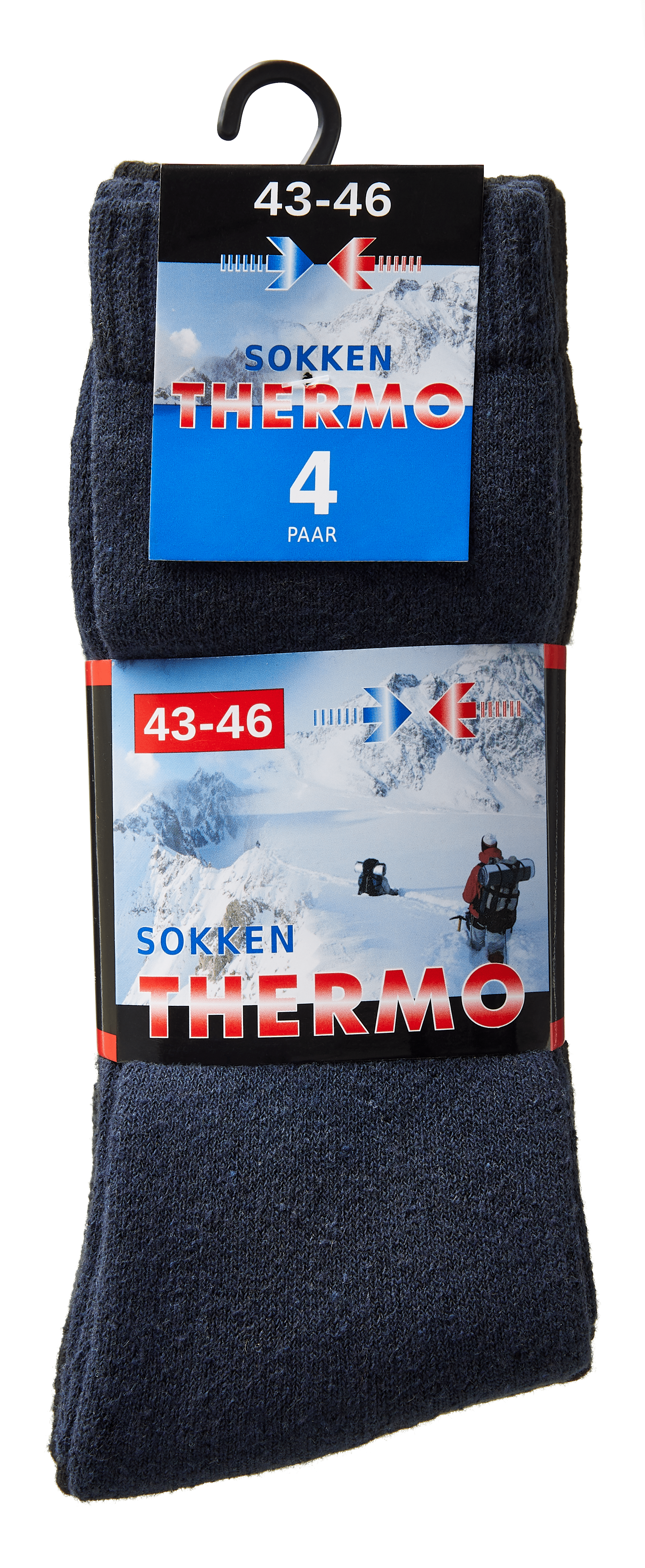Neutraal Thermosokken Set 4 st