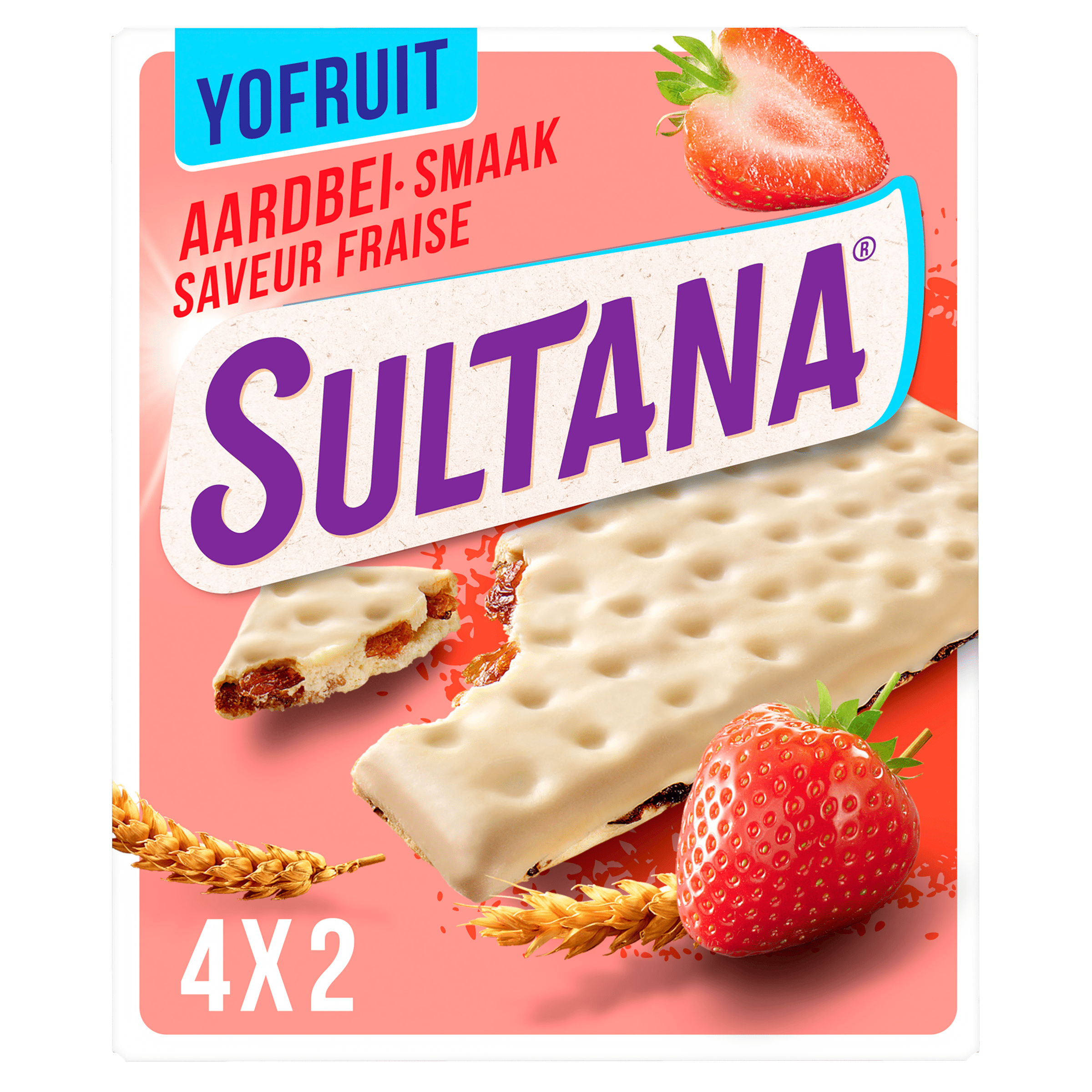 Sultana YoFruit Aardbei Doos 142 g