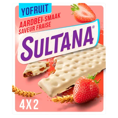 Sultana YoFruit Aardbei Doos 142 g