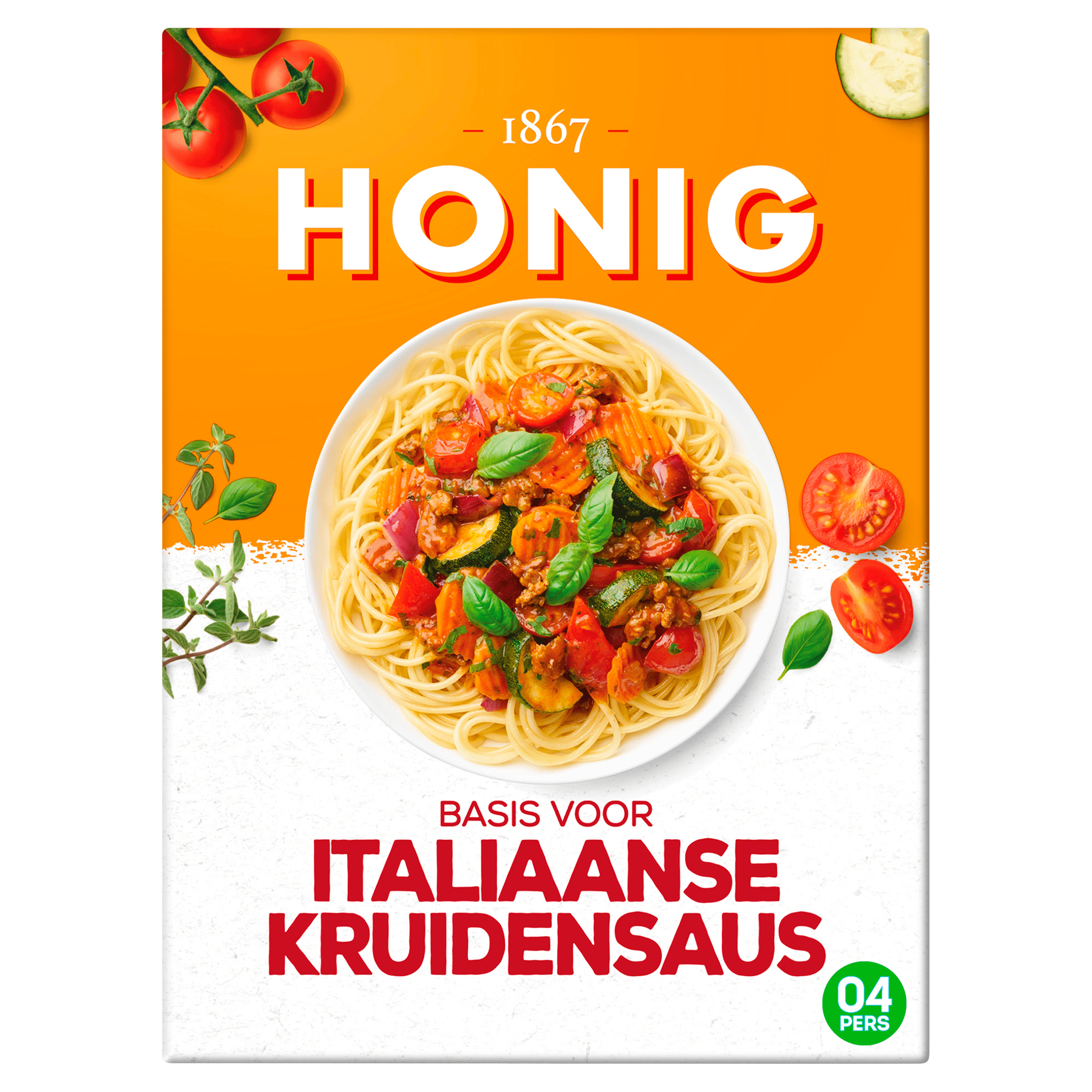 Honig Mix voor Italiaanse kruidensaus Doos 68 g