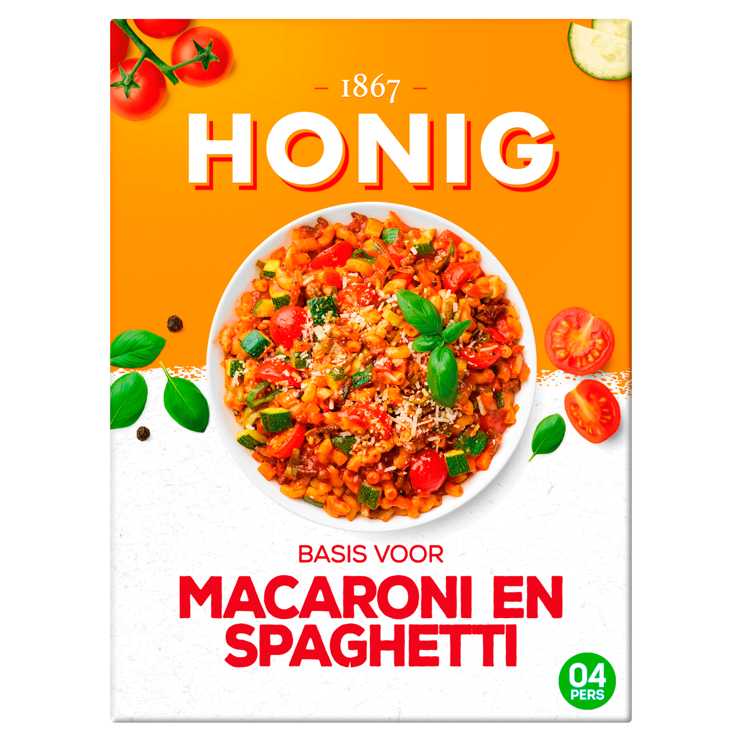 Honig Mix voor macaroni en spaghetti Doos 41 g