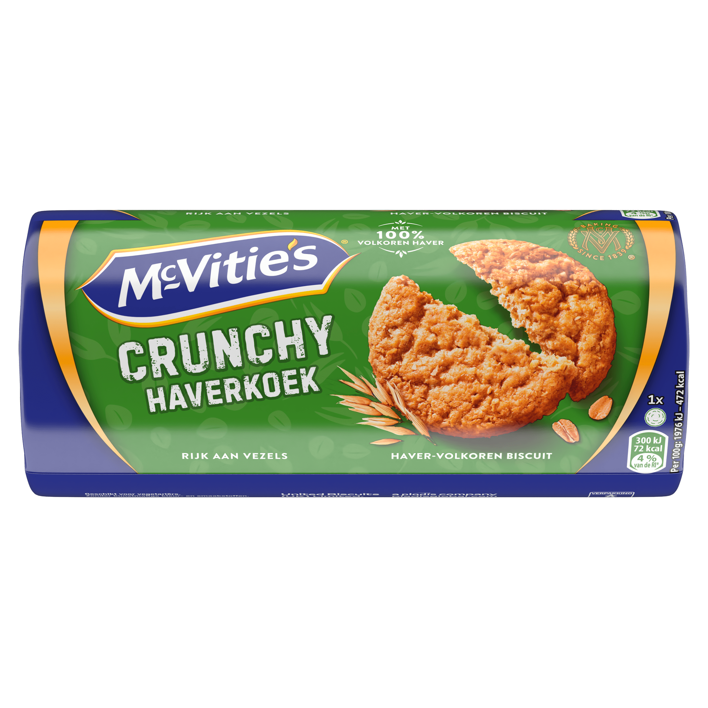 Mcvities Crunchy haverkoek Rol 255 g