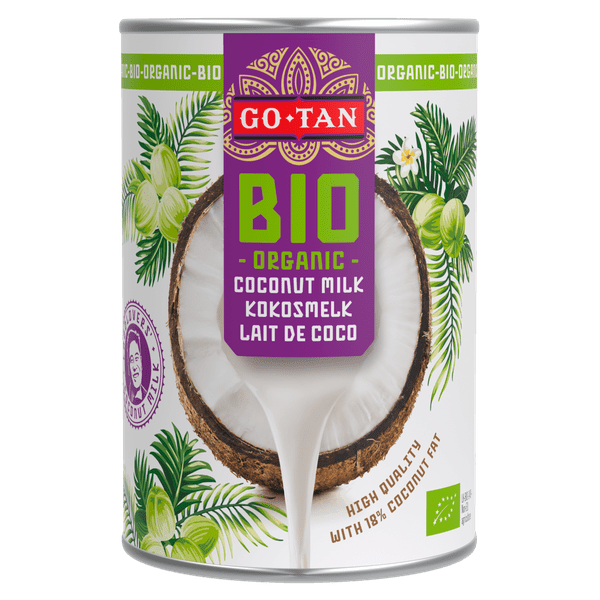 Go-Tan Kokosmelk biologisch Blik 400 ml