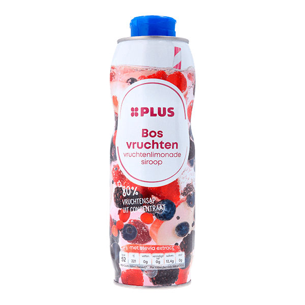 PLUS Siroop bosvruchten Fles 750 ml