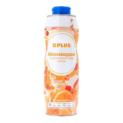 PLUS Siroop sinaasappel mandarijn Fles 750 ml